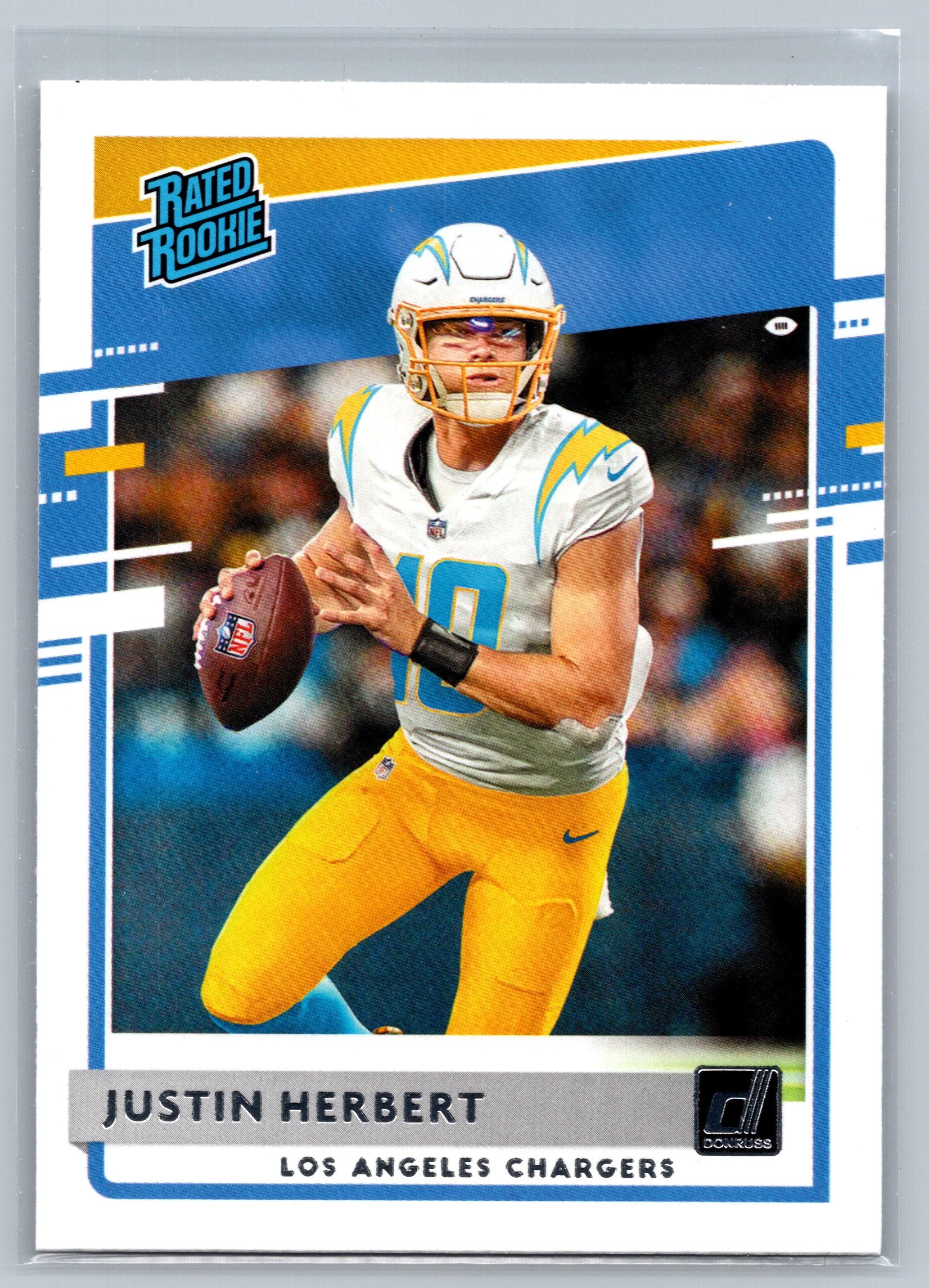 2020 Panini Donruss Justin Herbert Rookie Card #303