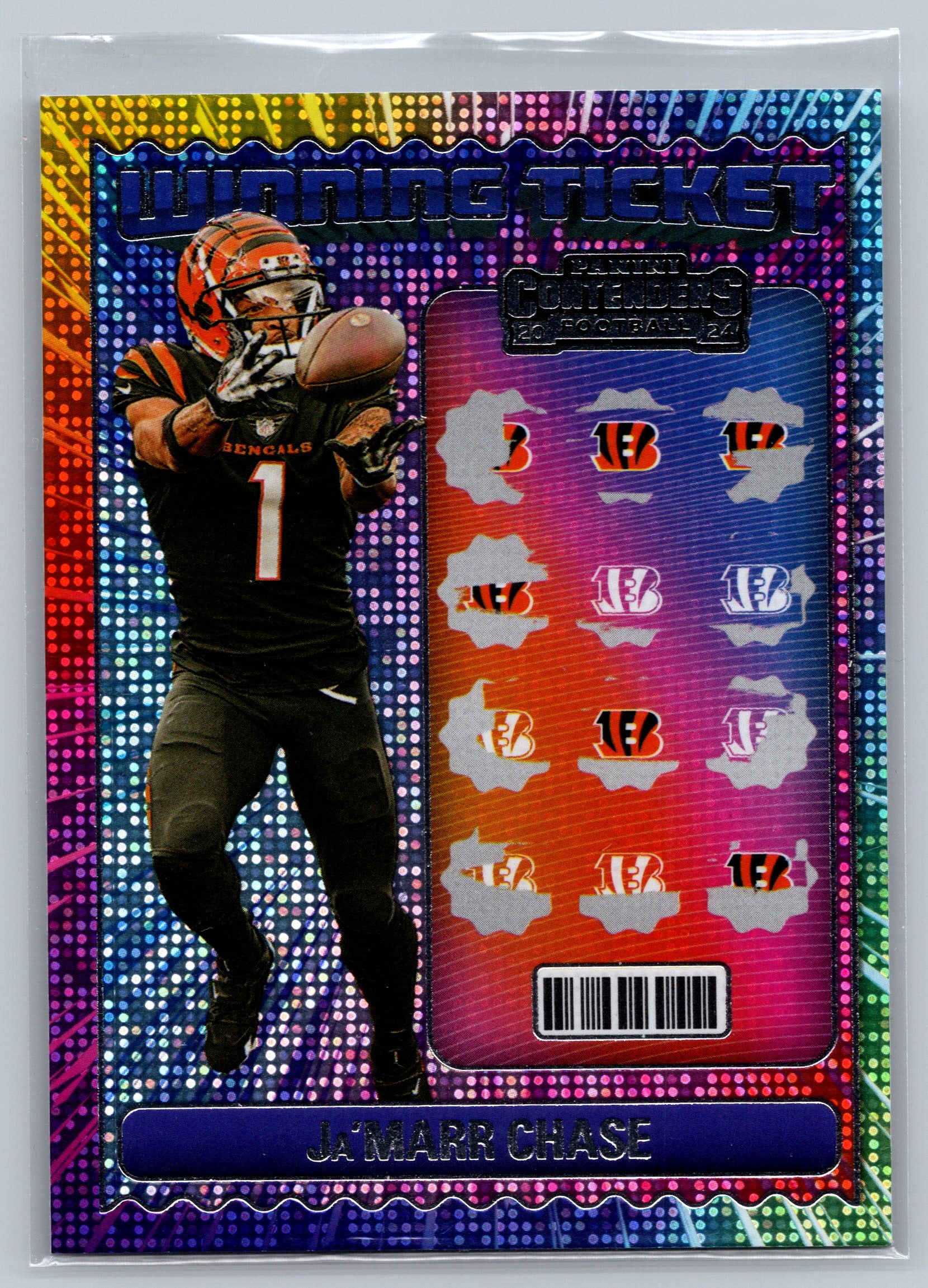 2024 Panini Contenders Ja'Marr Chase Winning Ticket #12