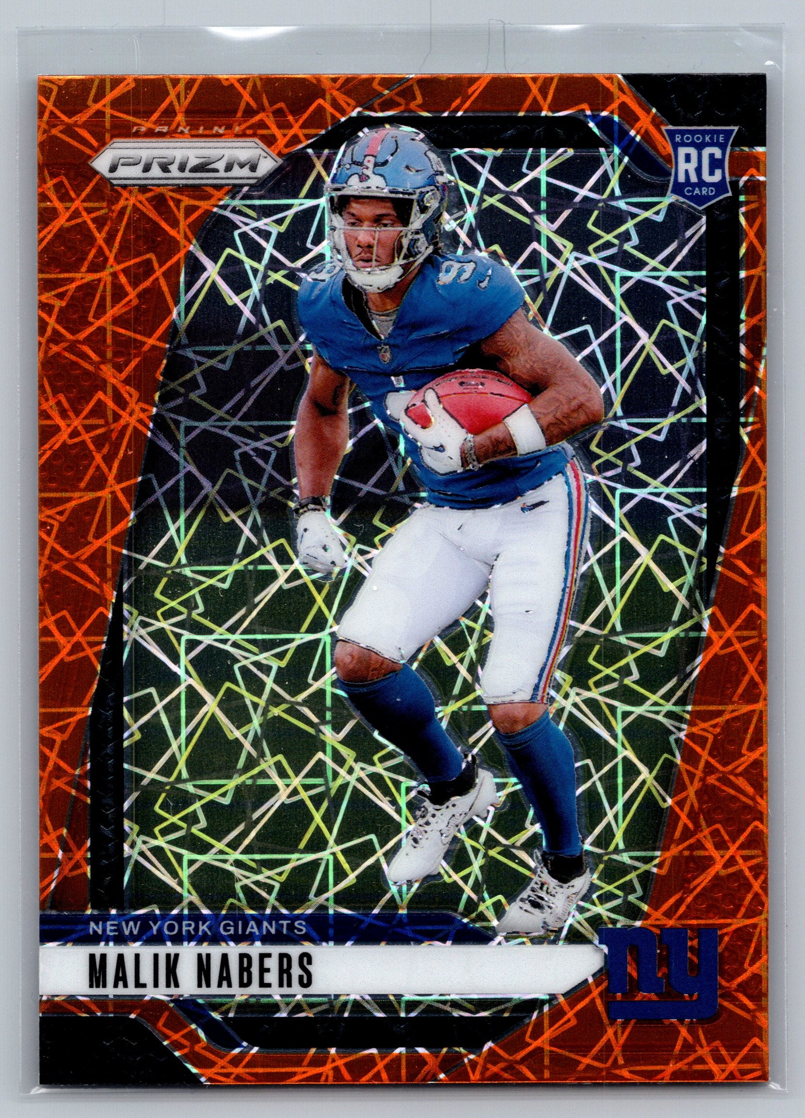 2024 Panini Prizm Malik Nabers Lazer Rookie Card #370