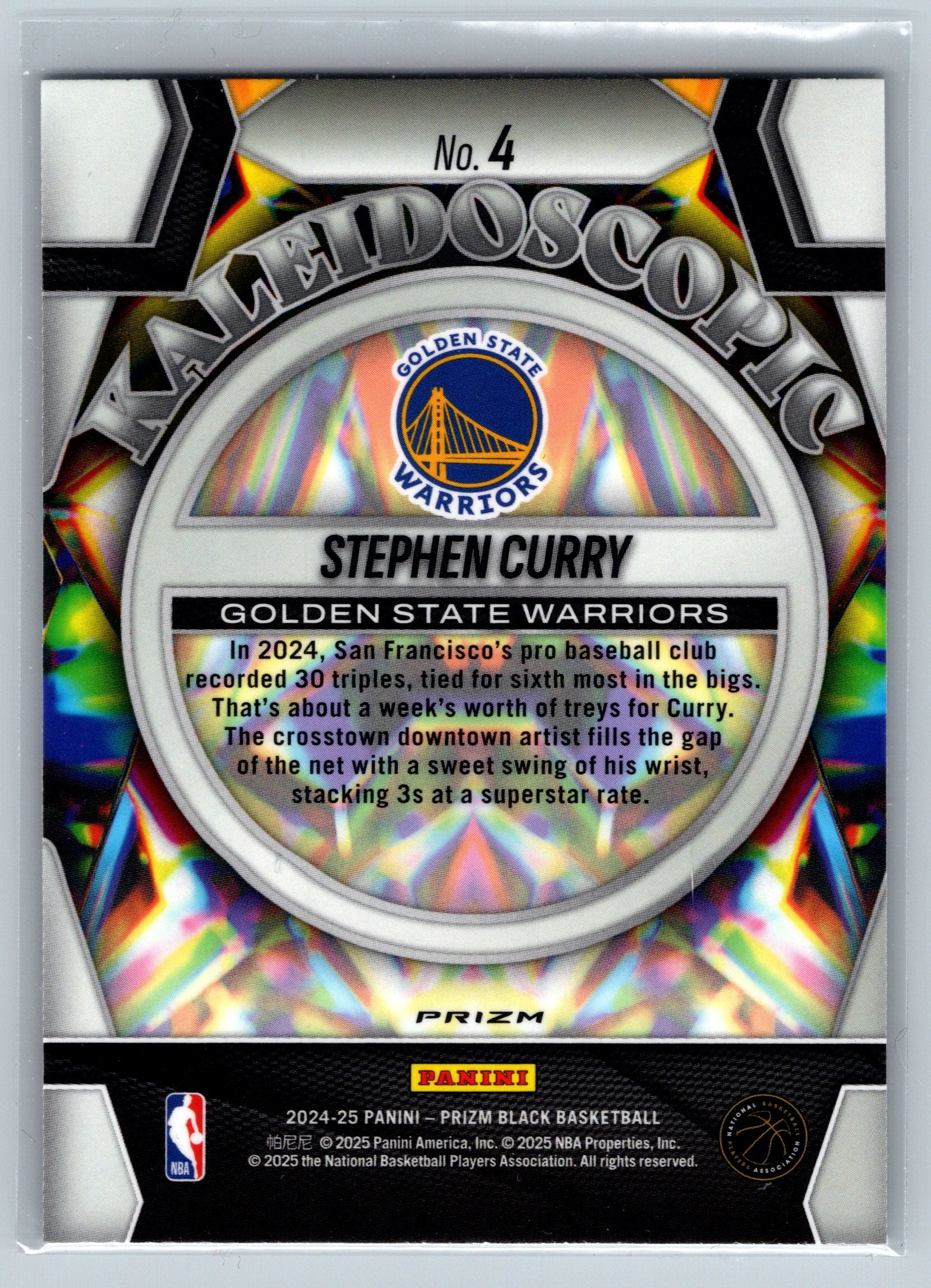 2024 Panini Prizm Stephen Curry Silver Kaleidoscopic #4