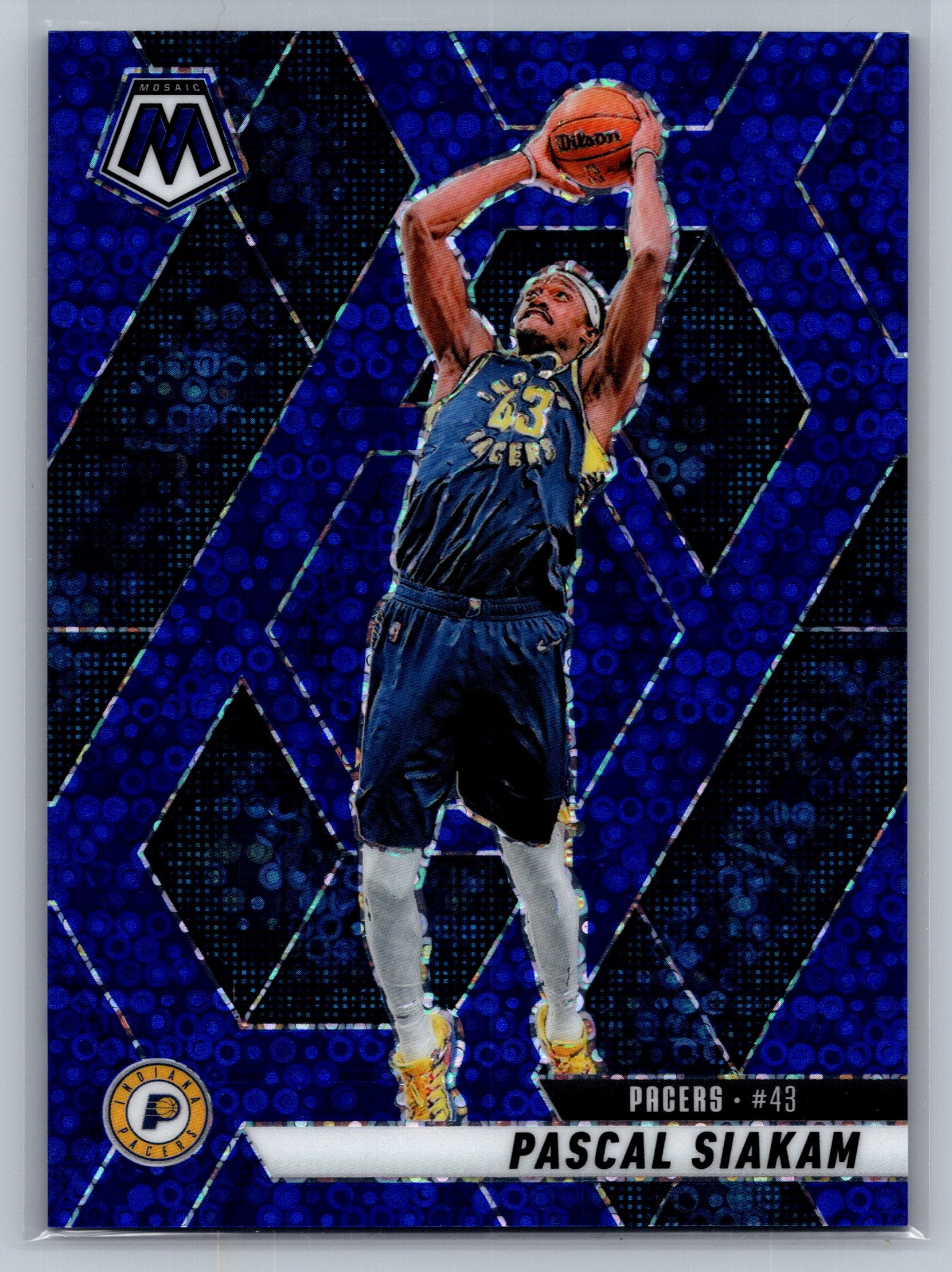 2024 Panini Mosaic Pascal Siakam Blue No Huddle /85 #145