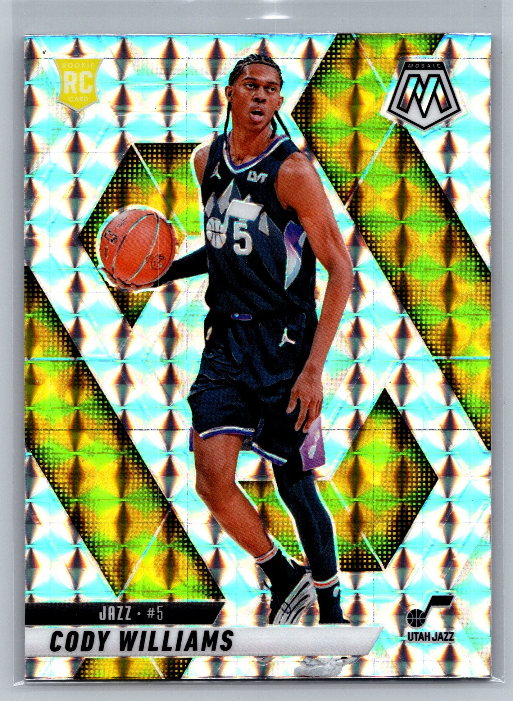 2024 Panini Mosaic Cody Williams Mosaic Rookie Card #207
