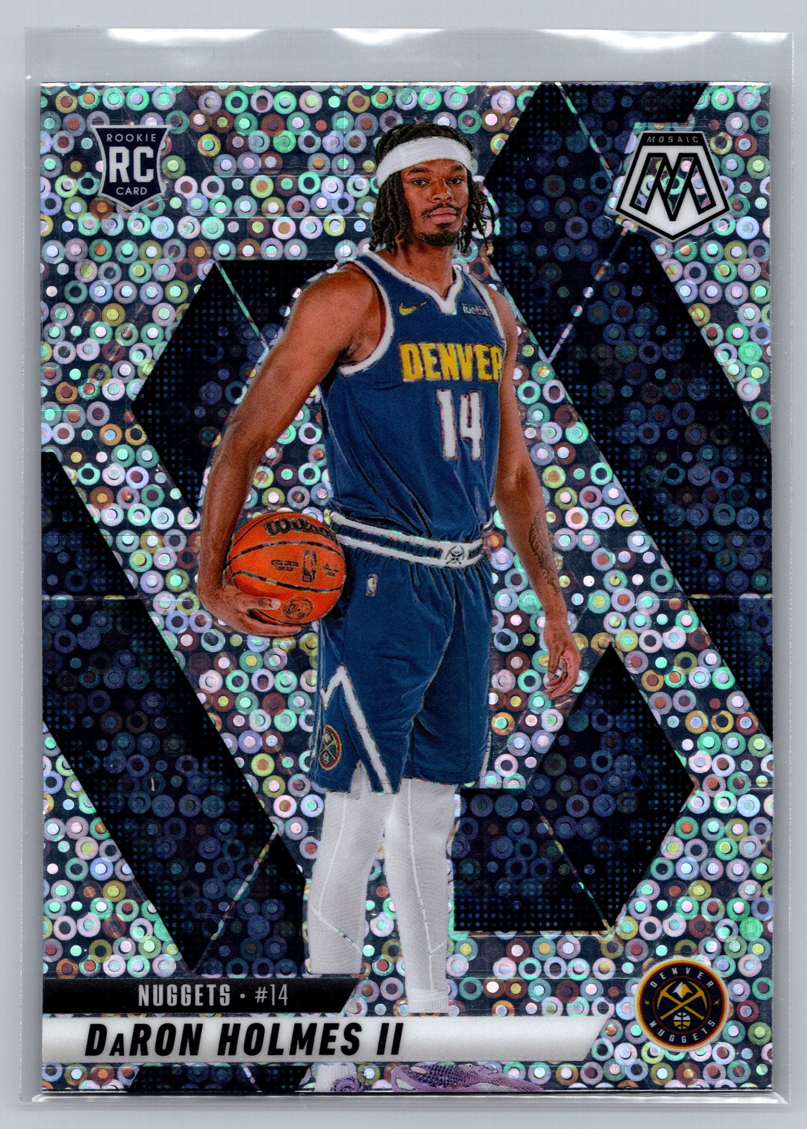 2024 Panini Mosaic Daron Holmes II No Huddle Rookie Card #250
