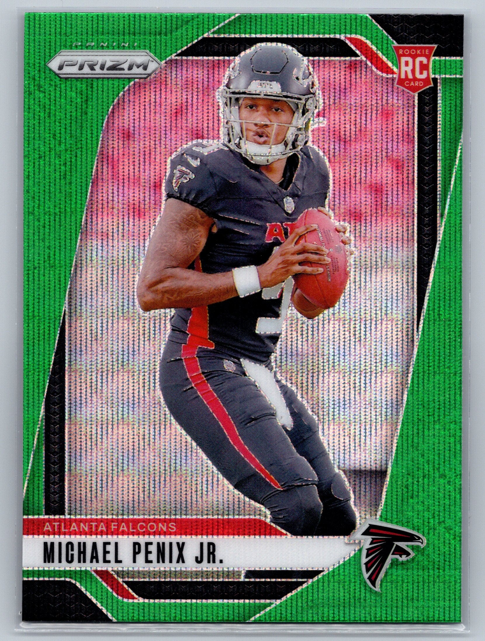 2024 Panini Prizm Michael Penix Jr. Green Wave Rookie Card #378