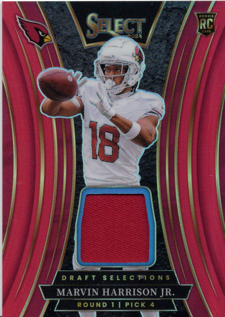 2024 Panini Select Marvin Harrison Jr. Rookie Card Patch #DSM-MHJ
