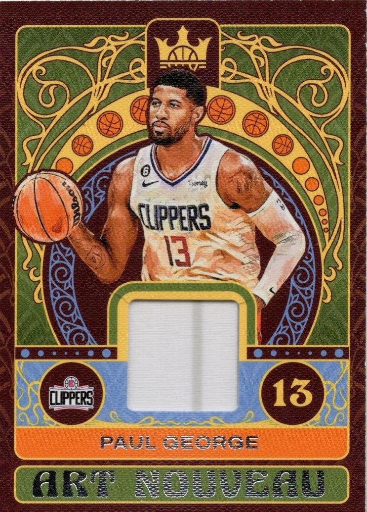 2022 Panini Court Kings Paul George Game Worn Patch #AN-PGL