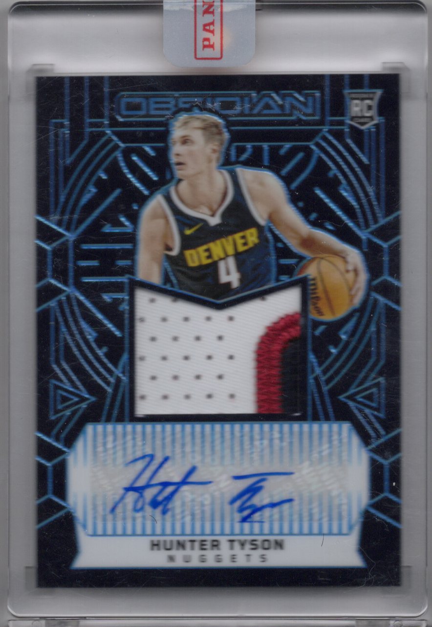 2023 Panini Obsidian Hunter Tyson Rookie Patch Autograph #216 SEALED