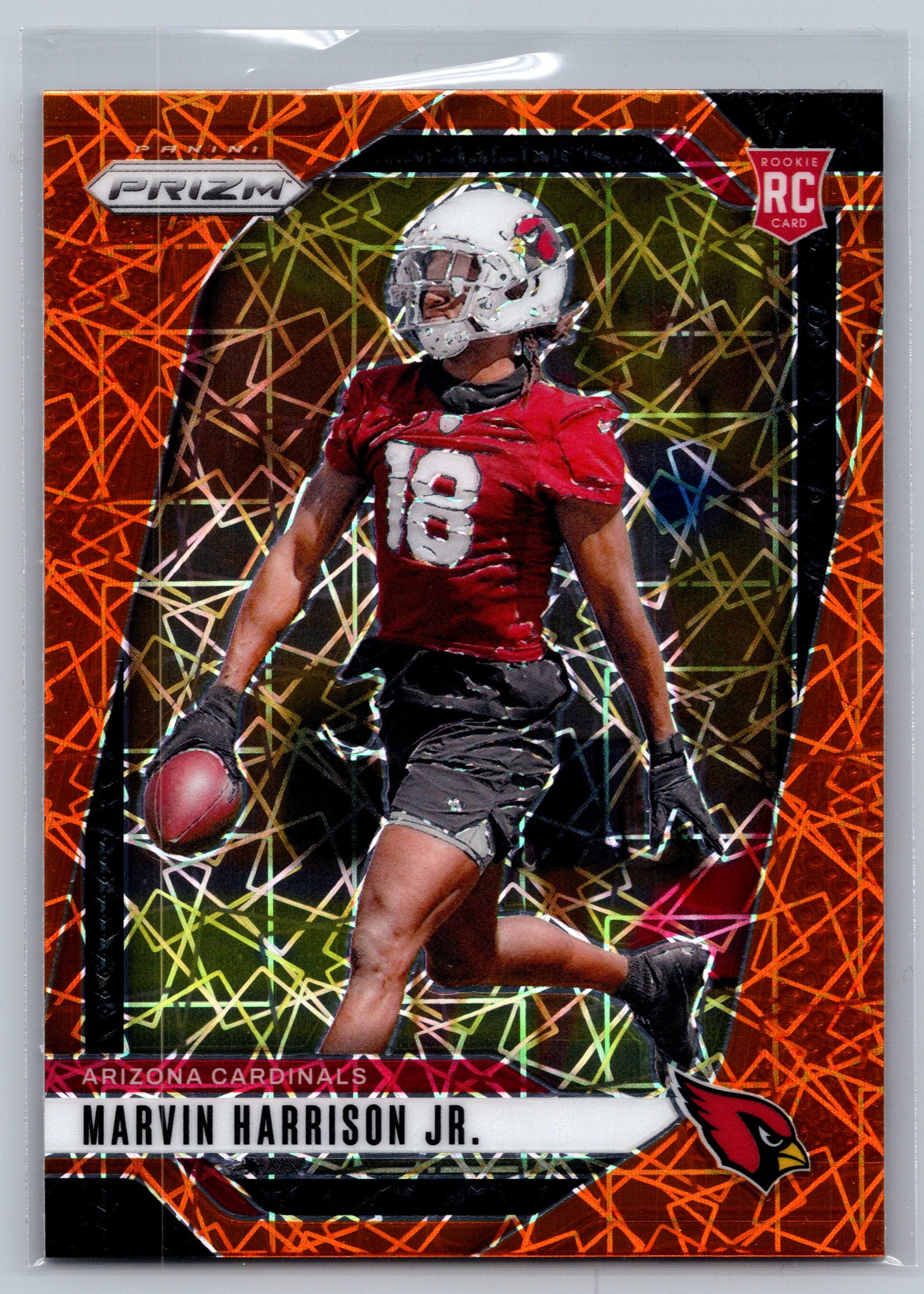 2024 Panini Prizm Marvin Harrison Jr. Lazer Rookie Card #375