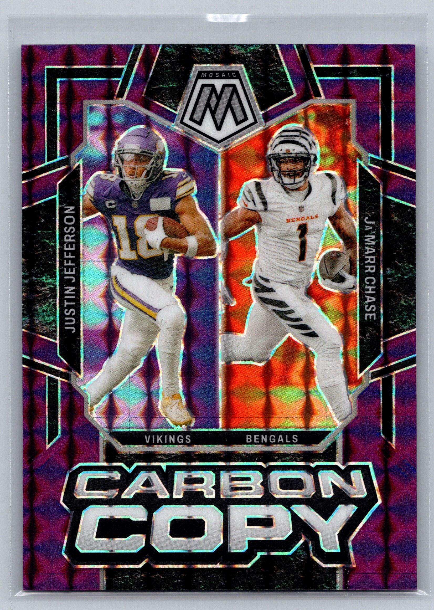 2024 Mosaic Carbon Copy Ja'Marr Chase/Justin Jefferson /49