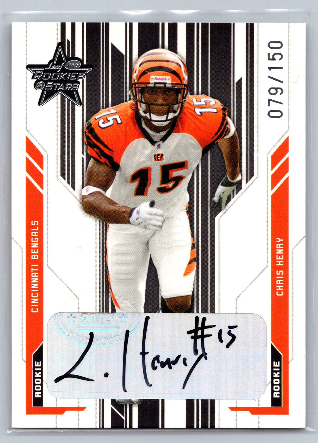 2005 Leaf Rookies & Stars Chris Henry Rookie Autograph /150 #212