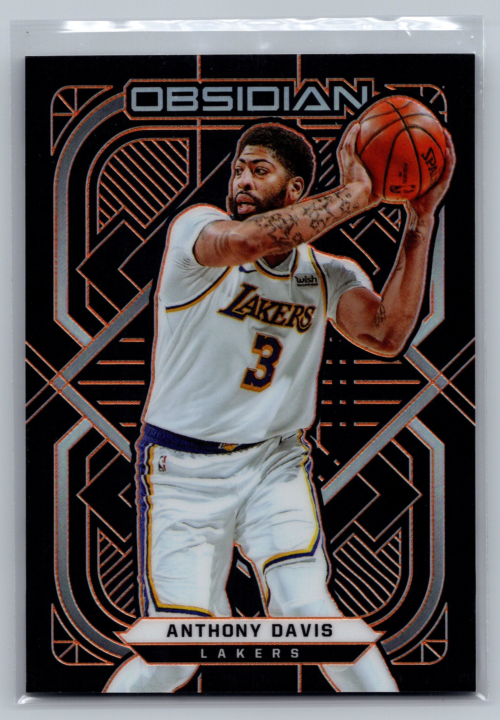 2020 Obsidian Anthony Davis Electric Etch Orange /50 #104