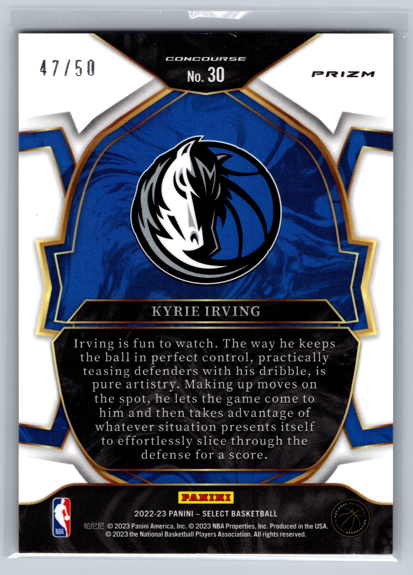 2022 Panini Select Kyrie Irving Select Concourse /50 #30