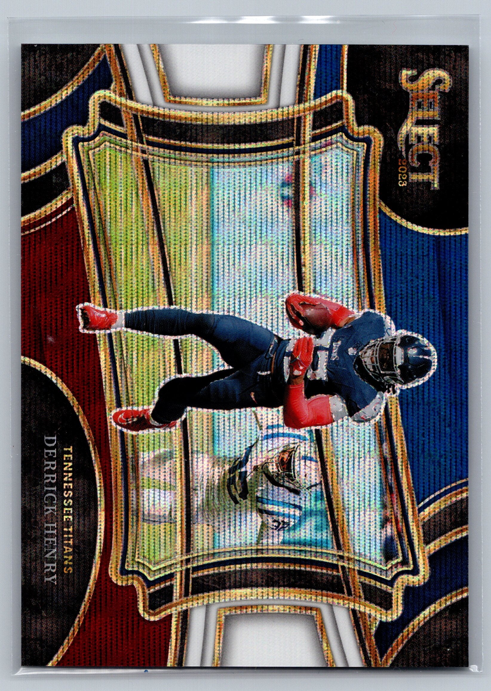 2023 Panini Select Derrick Henry Field Level Red & Blue /75 #391