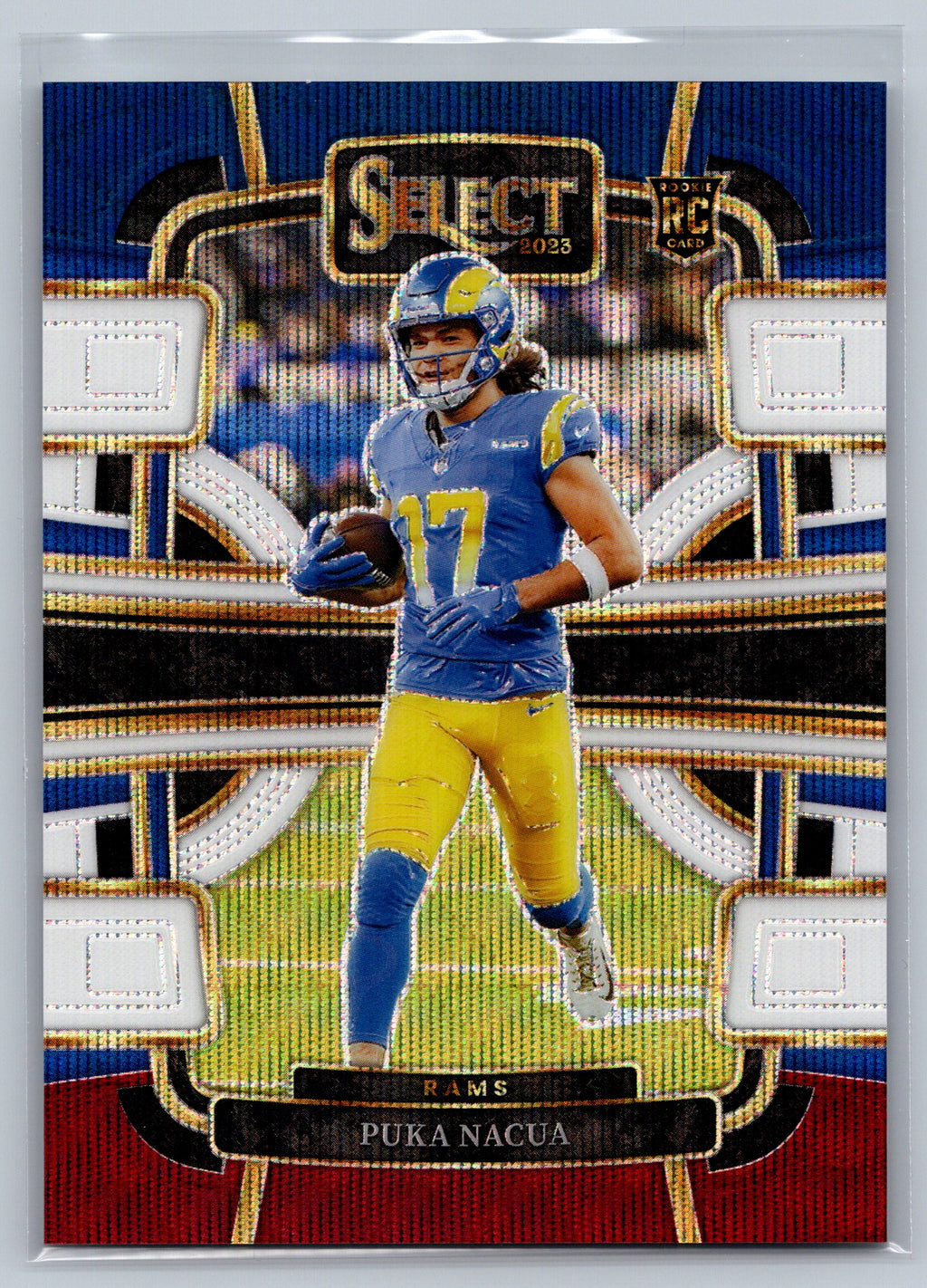 2023 Panini Select Puka Nacua Concourse Tri-Color Rookie Card /259 #56