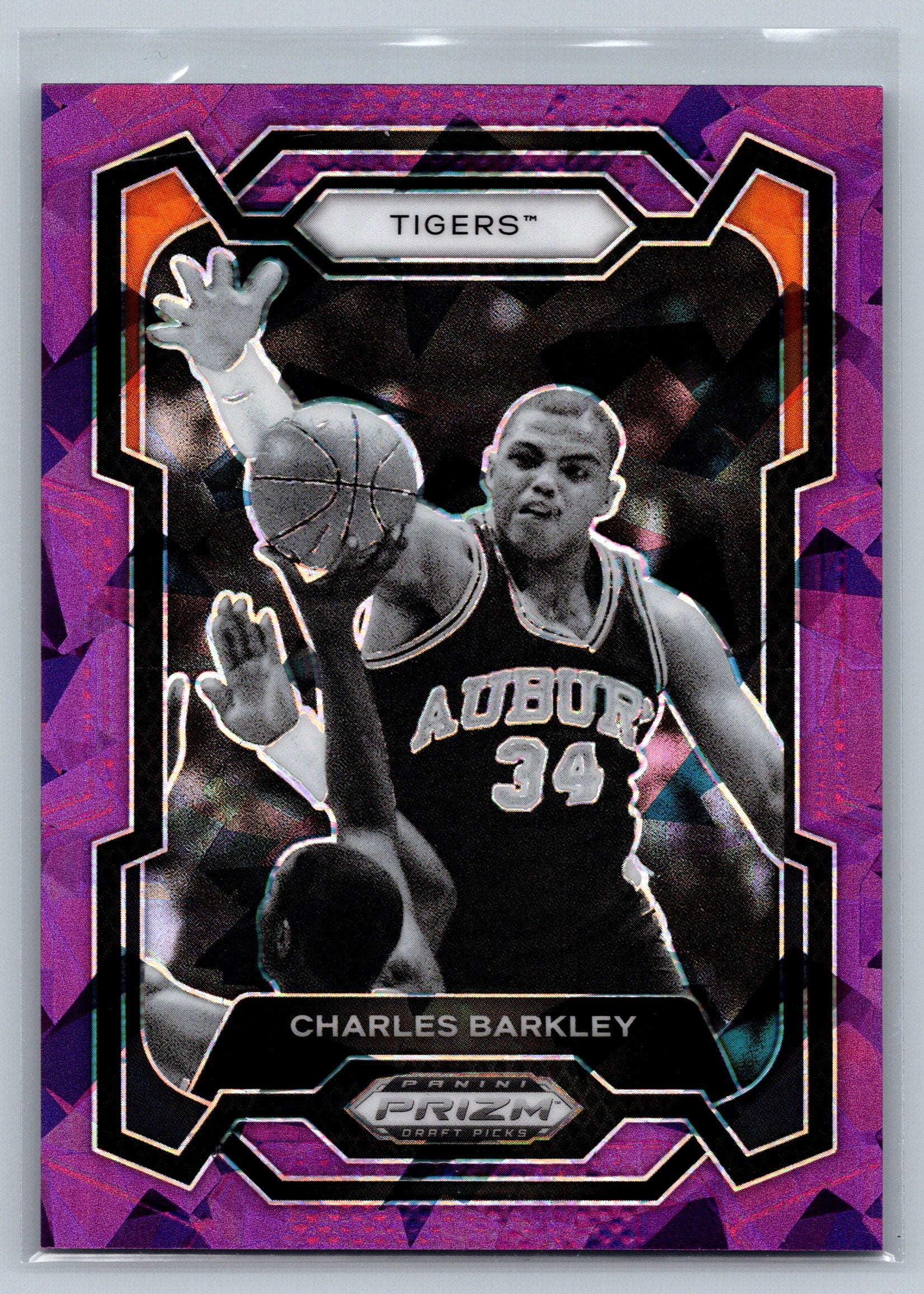 2024 Prizm Draft Picks Charles Barkley Purple Cracked Ice /149 #39