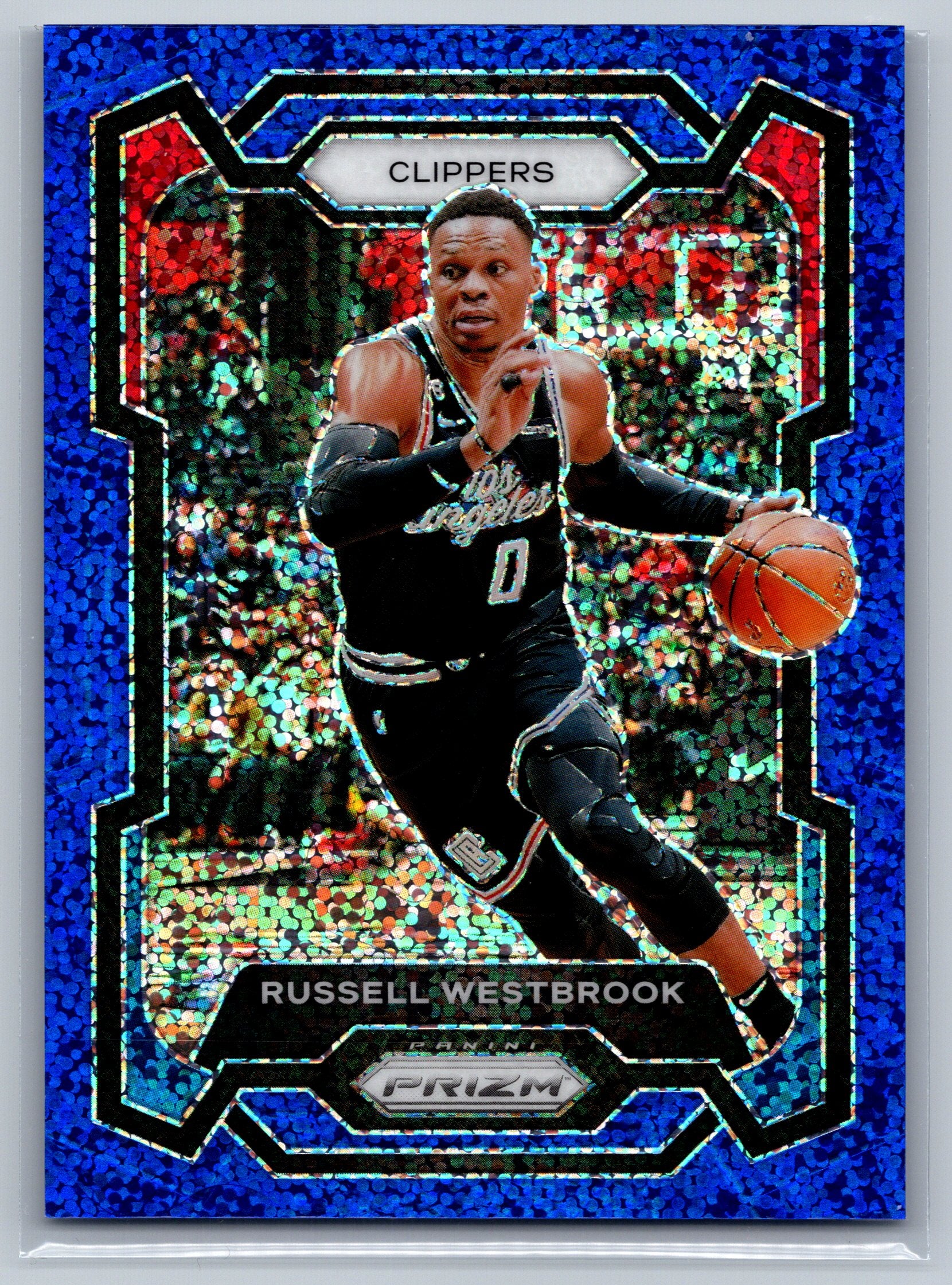 2023 Panini Prizm Russell Westbrook Blue Sparkle /144 #39