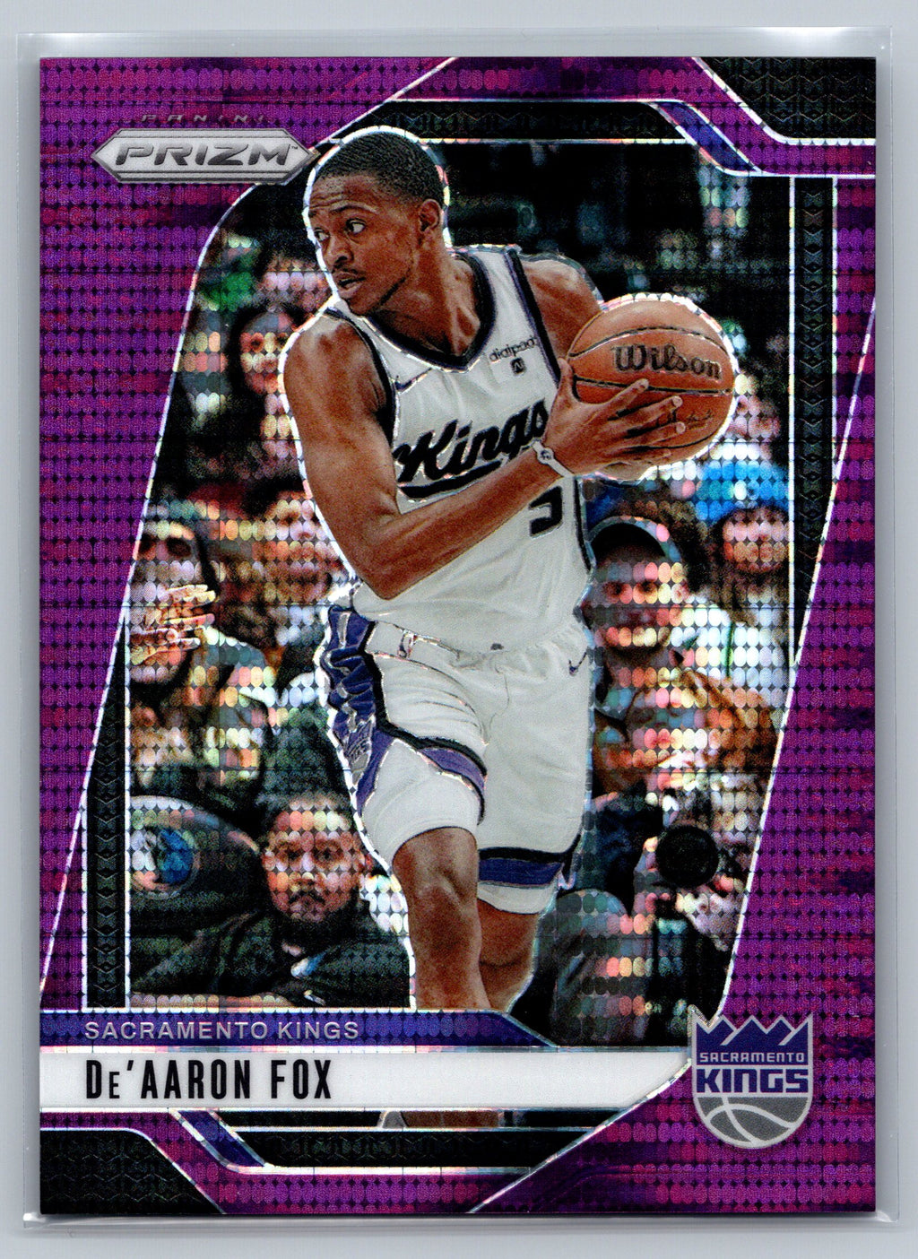 2024 Panini Prizm De'Aaron Fox Purple Pulsar /35 #58