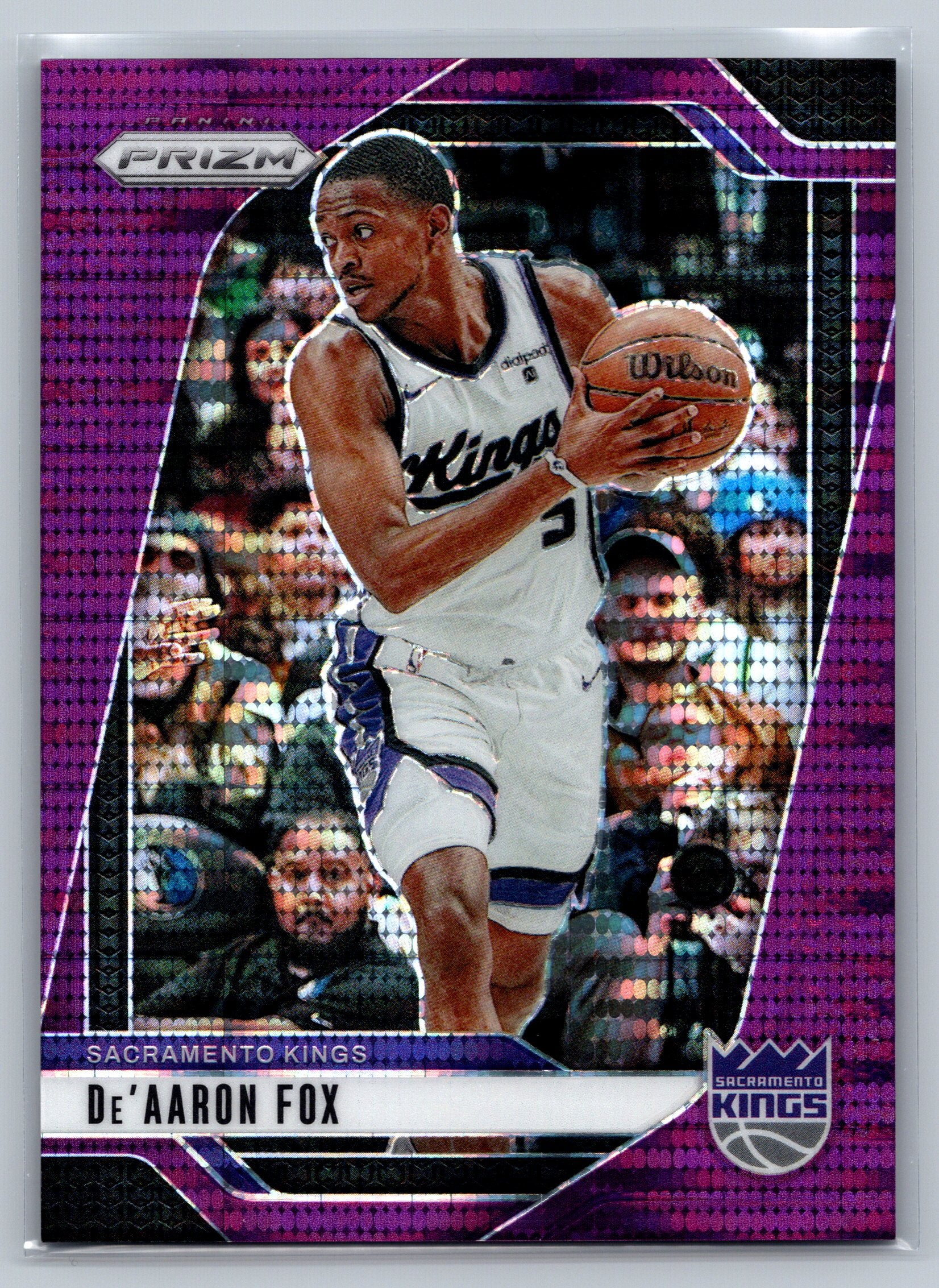 2024 Panini Prizm De'Aaron Fox Purple Pulsar /35 #58