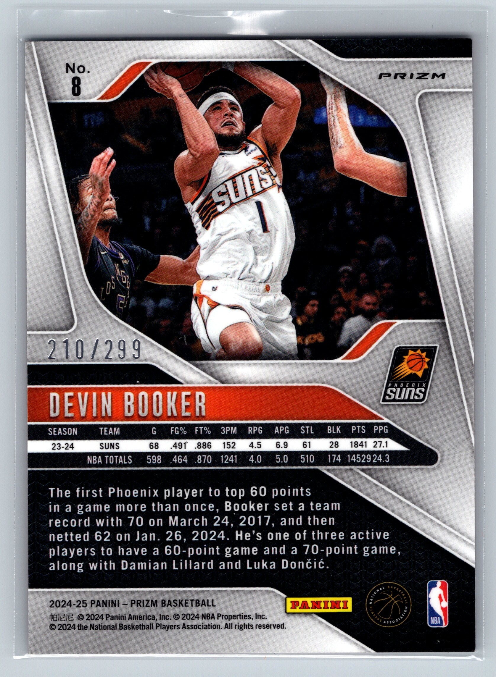 2024 Panini Prizm Devin Booker Red /299 #8