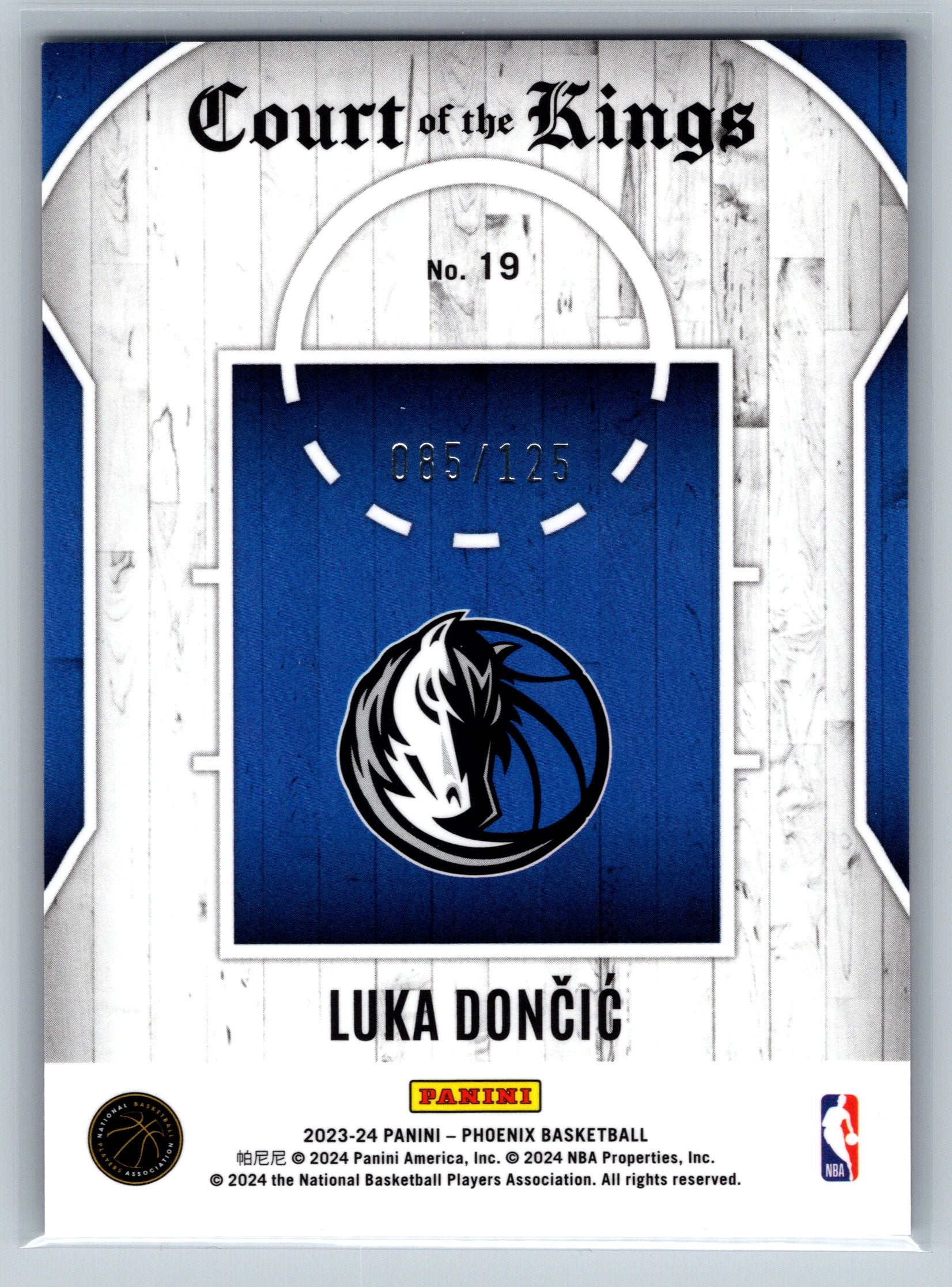 2023 Phoenix Luka Doncic Court of Kings Red /125 #19