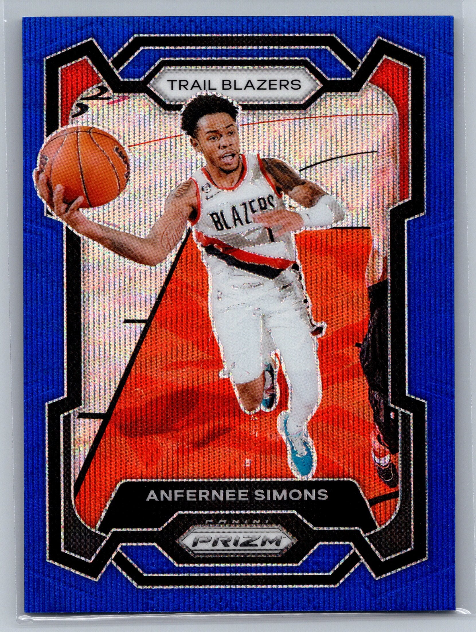 2023 Panini Prizm Anfernee Simons International Blue #106