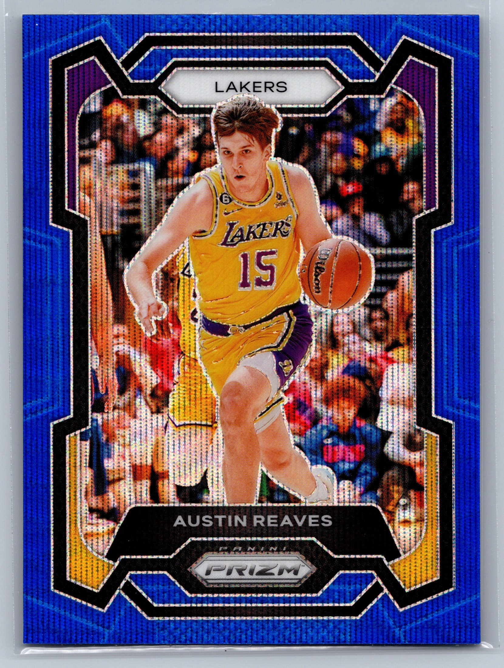2023 Panini Prizm Austin Reaves International Blue #76
