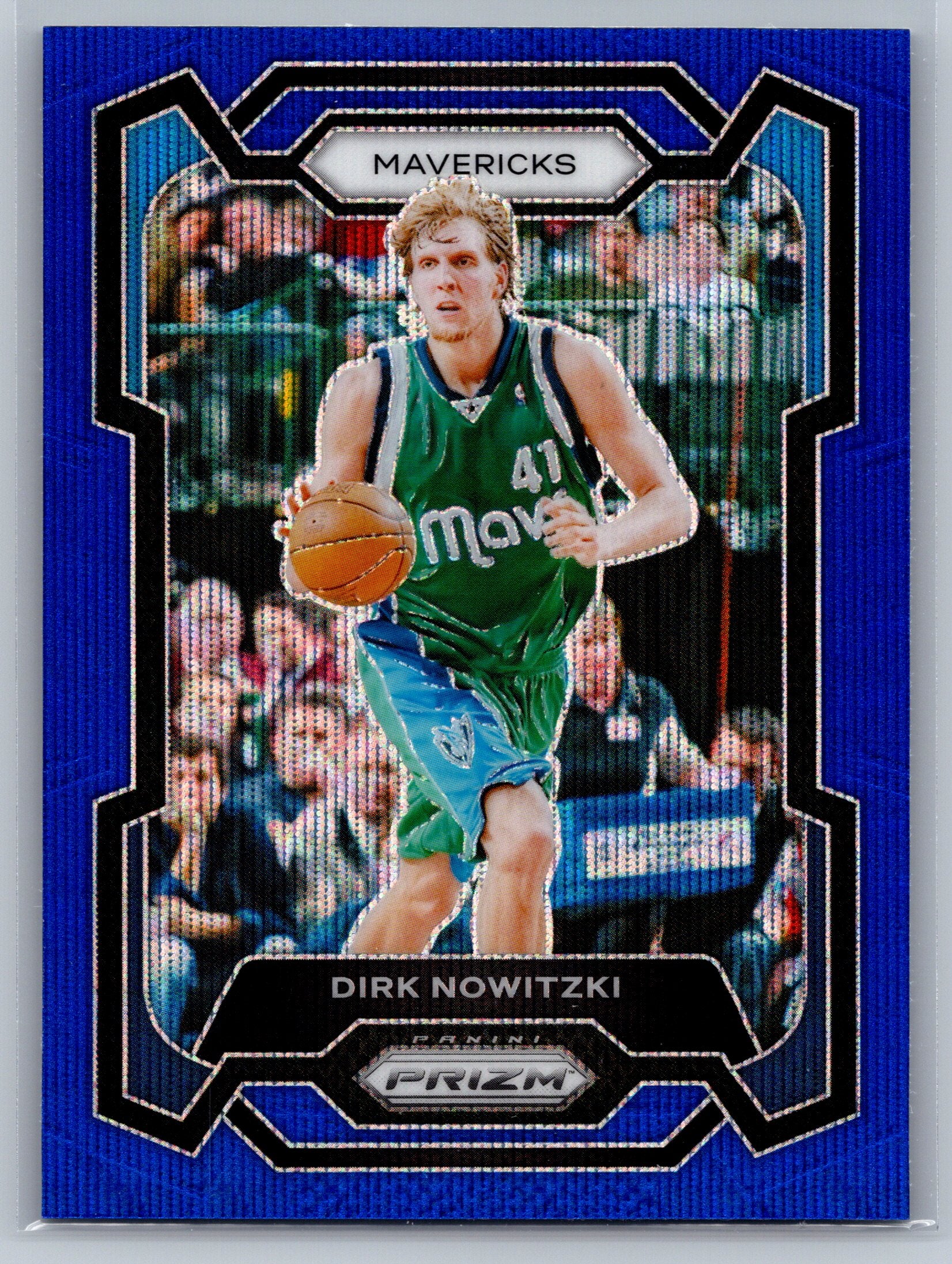 2023 Panini Prizm Dirk Nowitzki International Blue #187