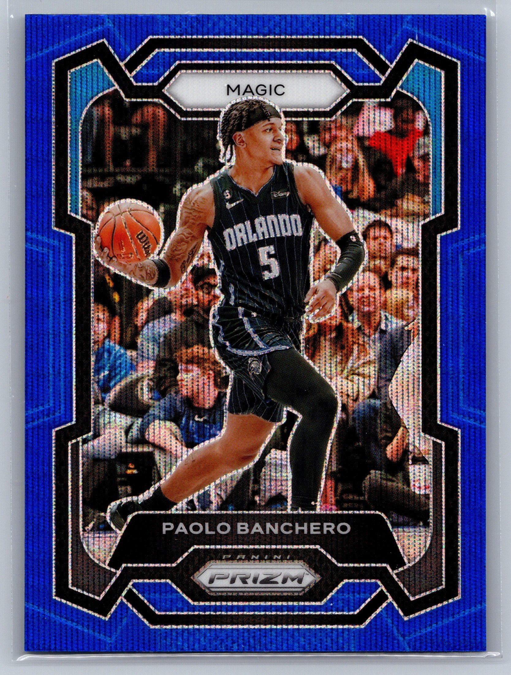 2023 Panini Prizm Paolo Banchero International Blue #100