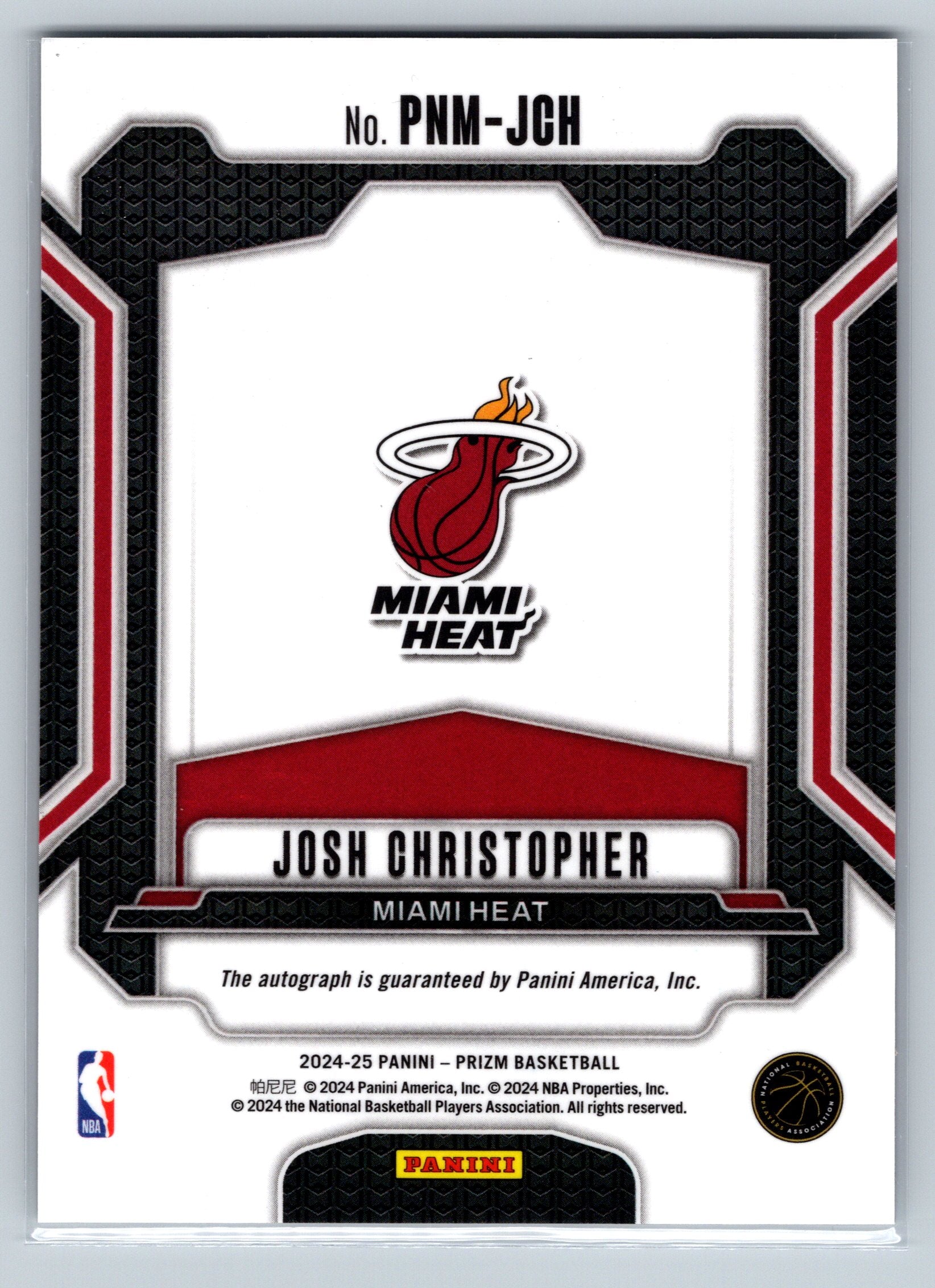 2024 Panini Prizm Josh Christopher Penmanship Autograph #PNM-JCH