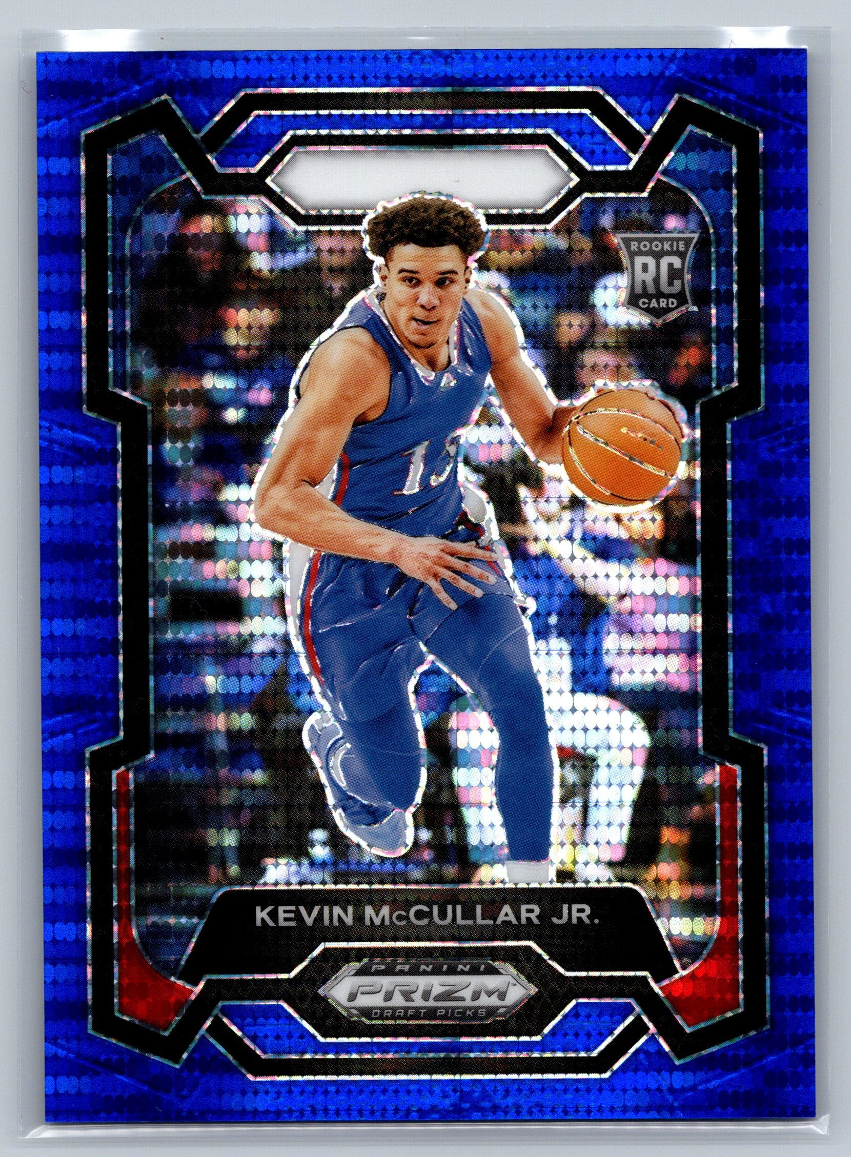 2024 Panini Prizm Draft Picks Kevin McCullar Jr. Blue Pulsar /99 #19