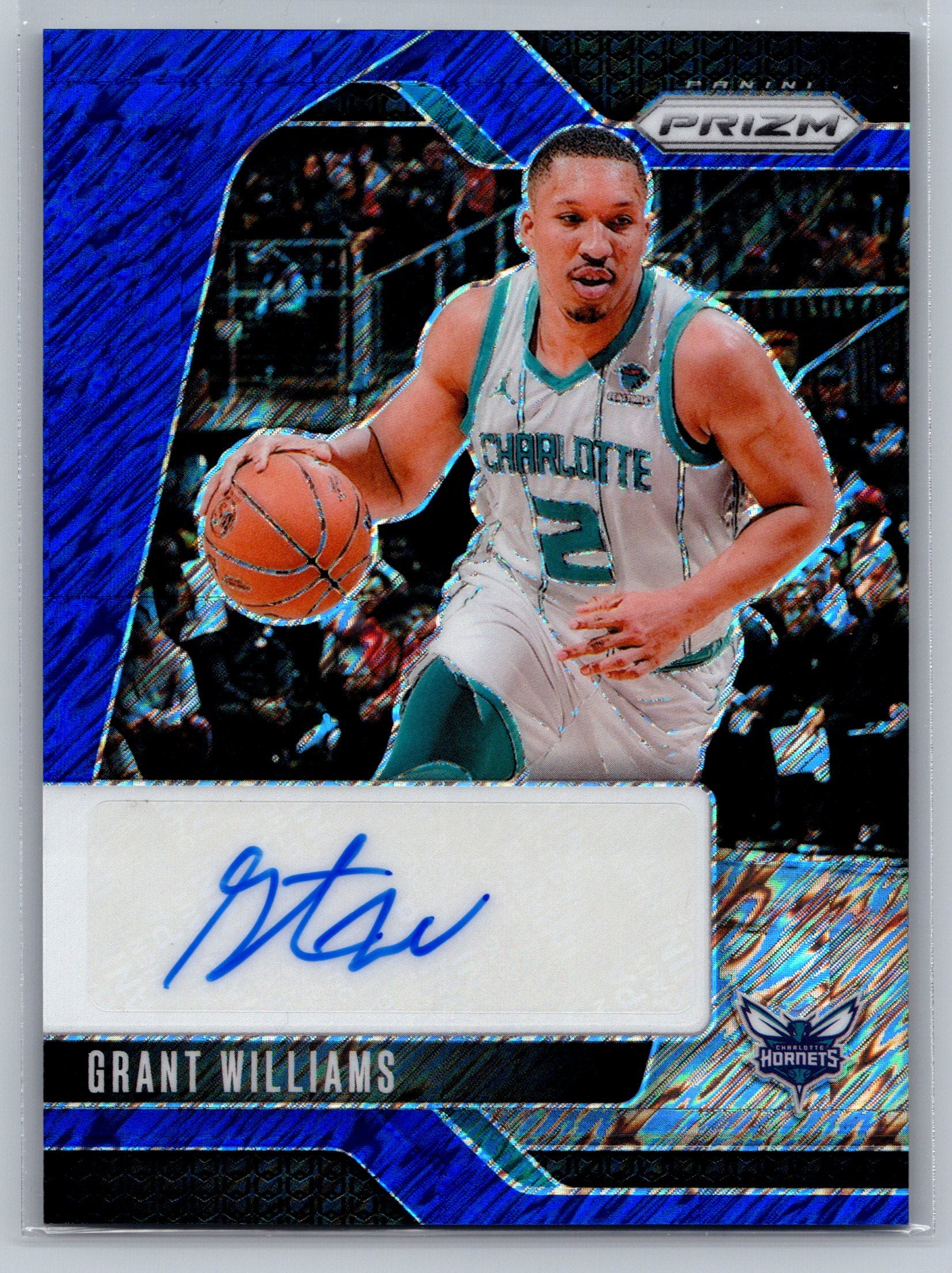 2024 Panini Prizm Grant Williams Blue Shimmer Autograph /25 #SIG-GWH