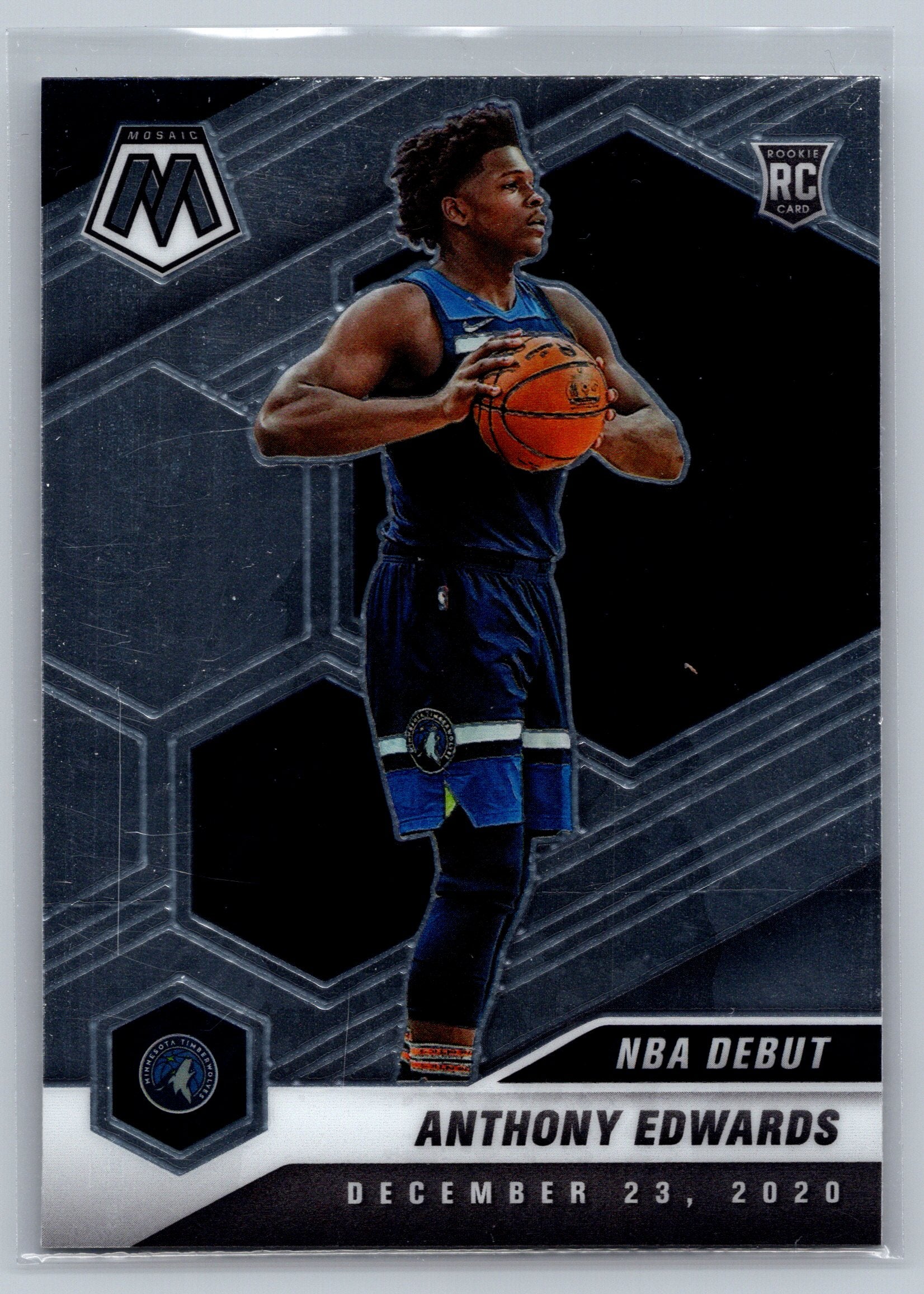 2020 Panini Mosaic Anthony Edwards Base Rookie Card #261
