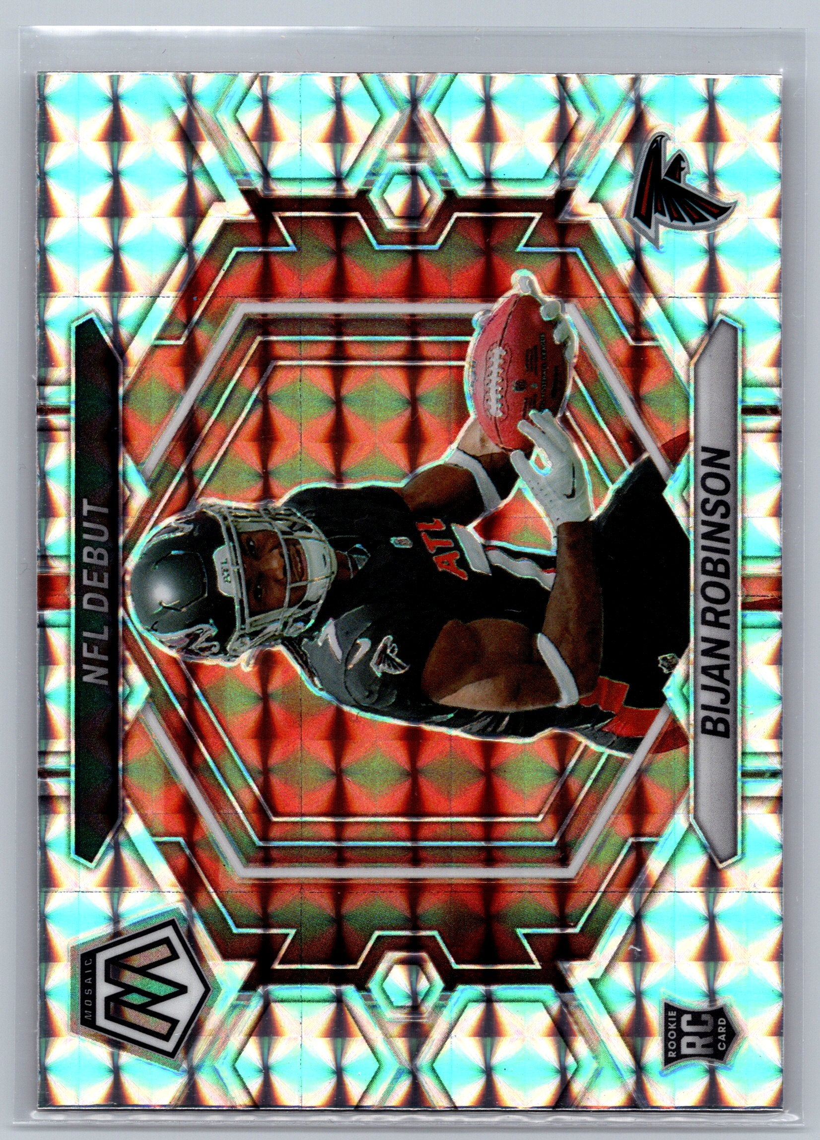 2023 Panini Mosaic Bijan Robinson NFL Debut Mosaic Rookie Card #ND-9