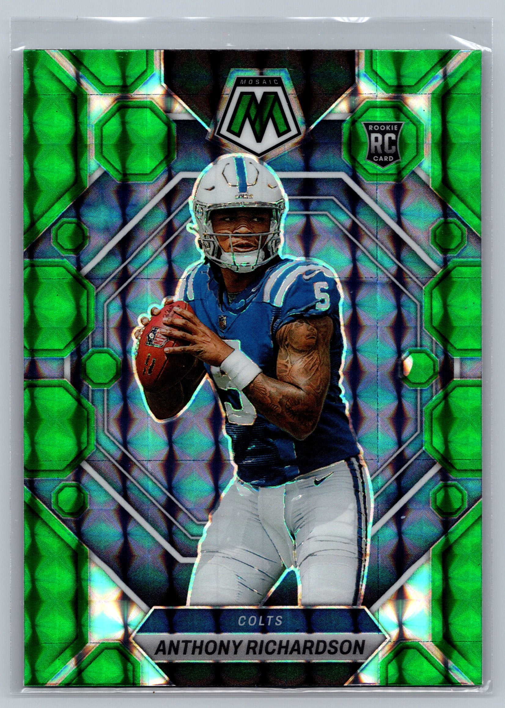 2023 Panini Mosiac Anthony Richardson Green Rookie Card #282