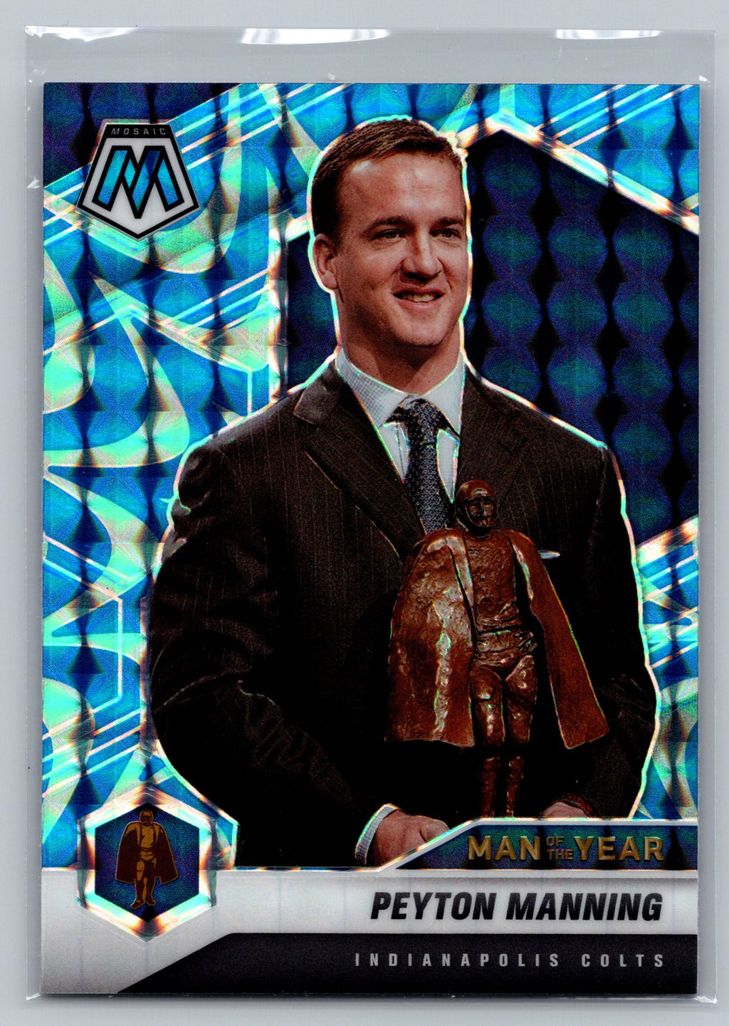 2021 Panini Mosaic Peyton Manning Man of the Year Blue Reactive #263