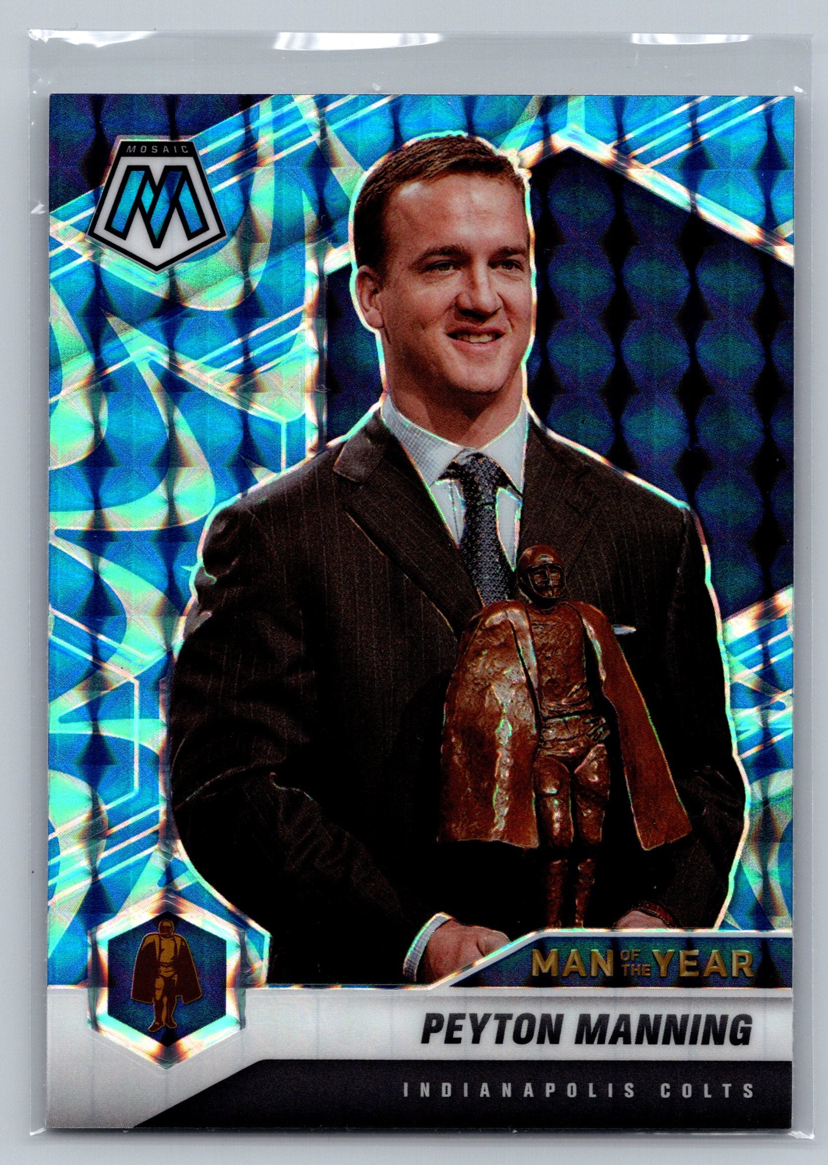 2021 Panini Mosaic Peyton Manning Man of the Year Blue Reactive #263