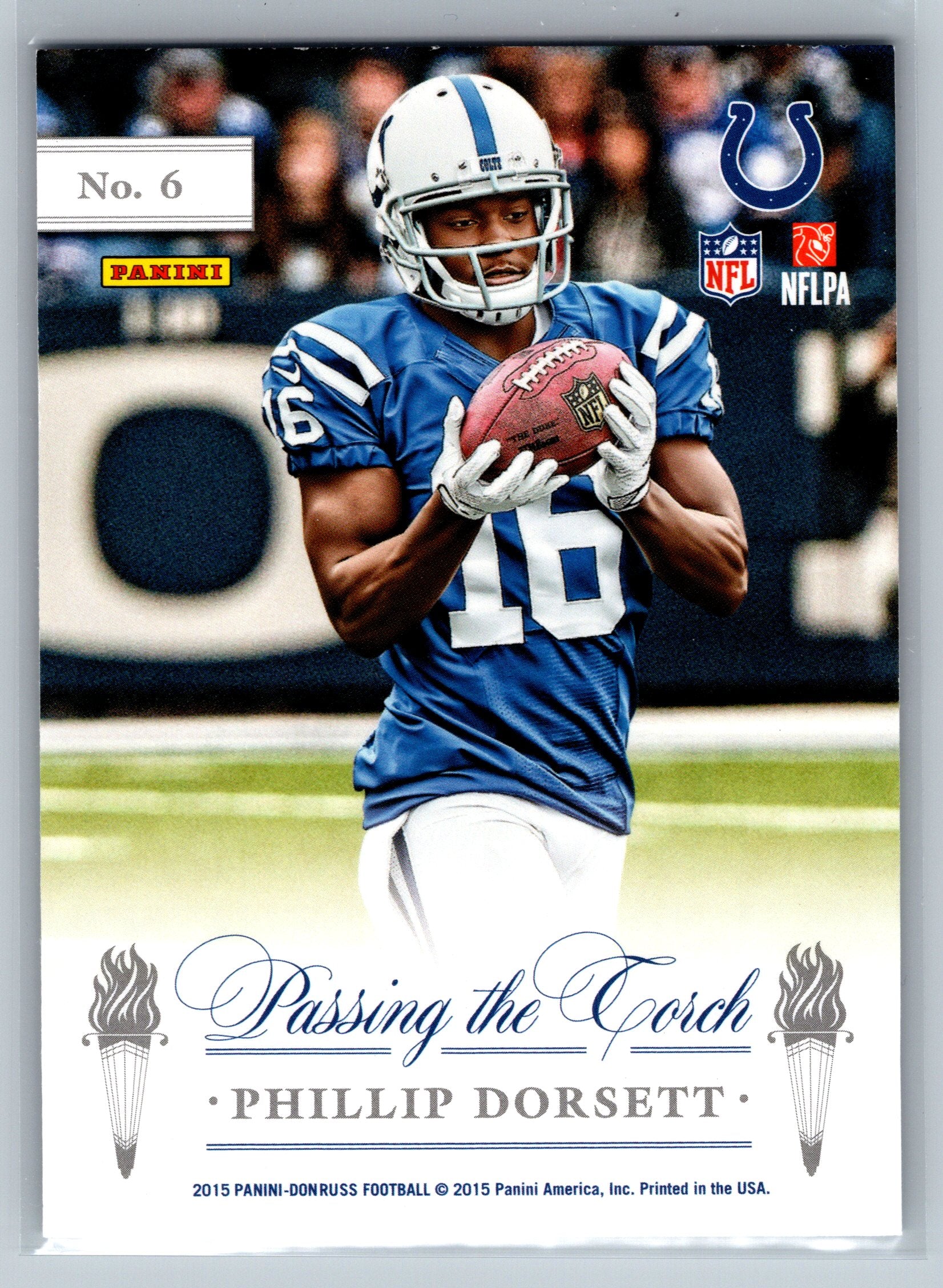 2015 Panini Elite Reggie Wayne Phillip Dorsett Passing the Torch #6