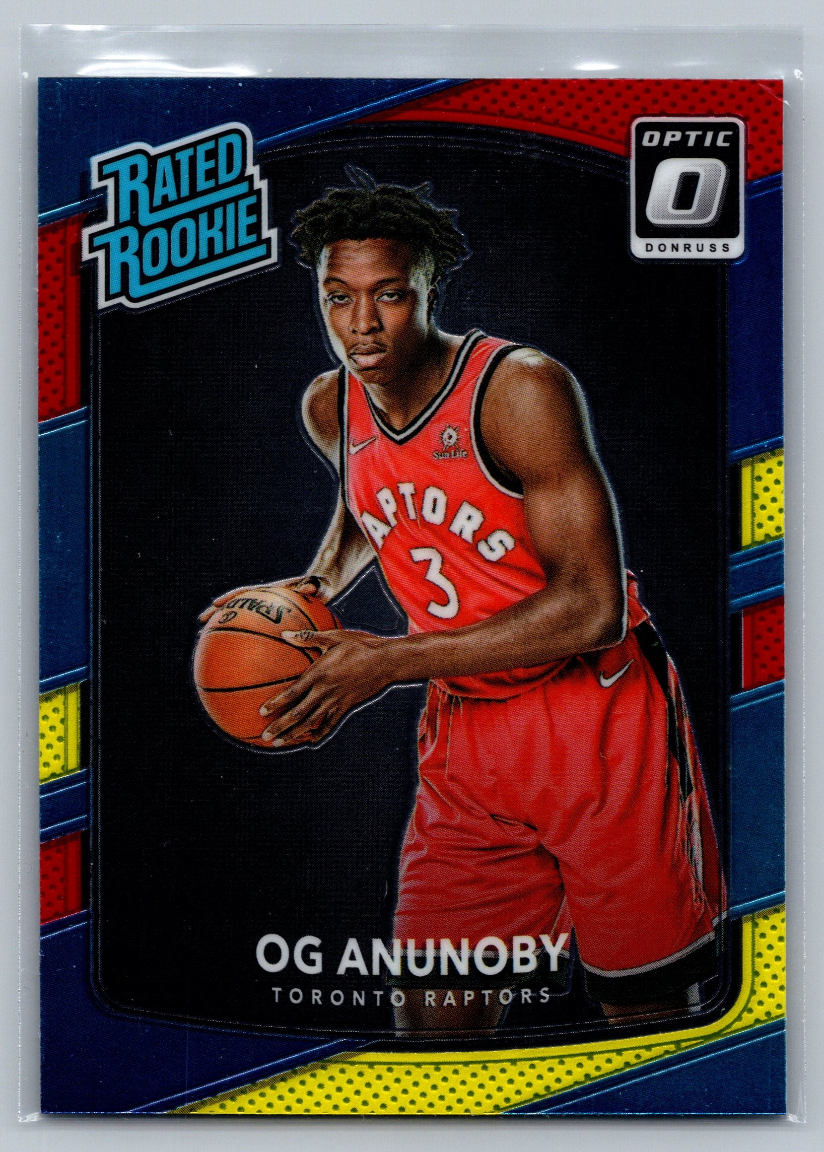 2017 Panini Optic OG Anunoby Red Yellow Rookie Card #178