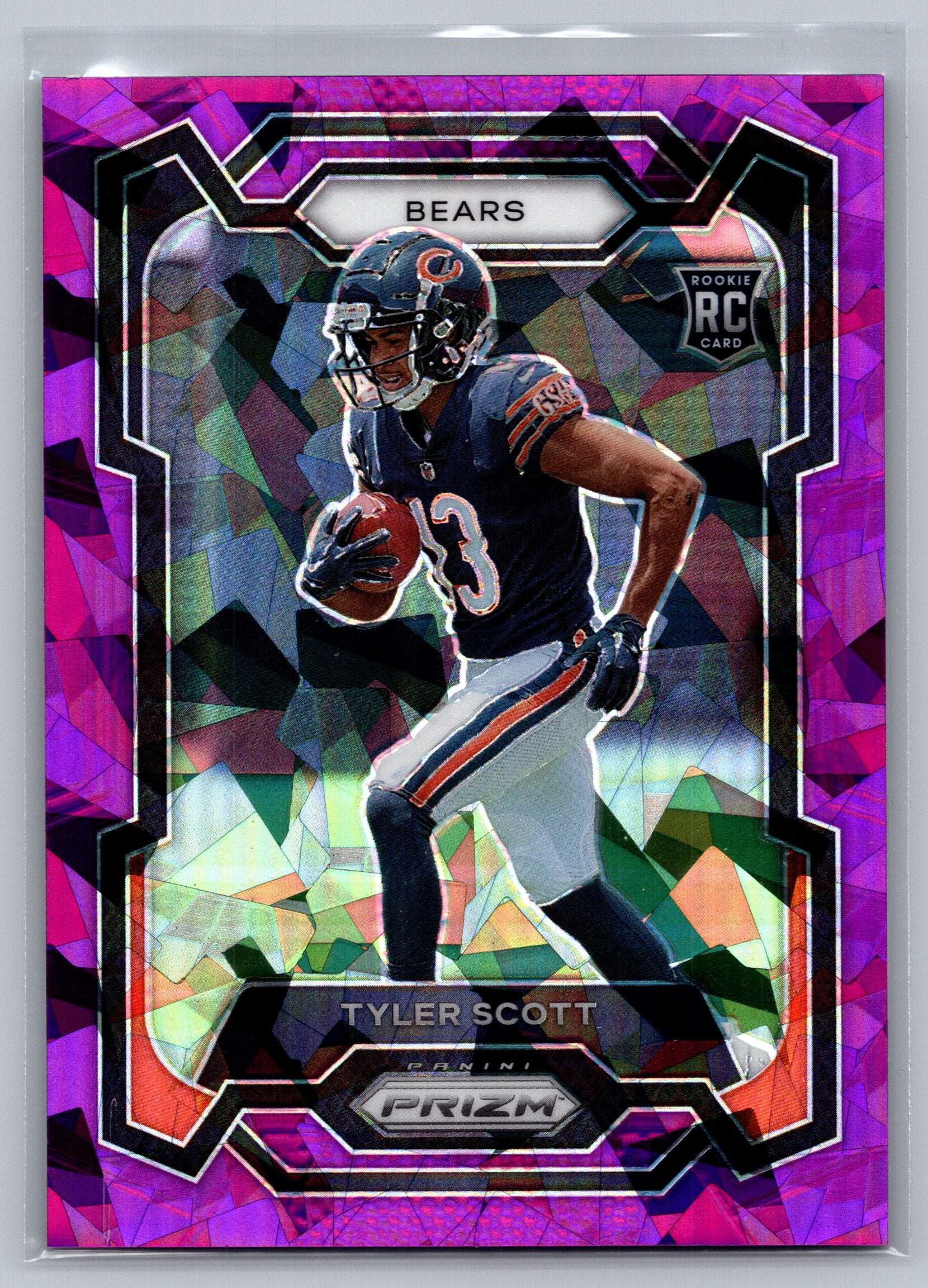 2023 Panini Prizm Tyler Scott Purple Cracked Ice Rookie Card /225 #315
