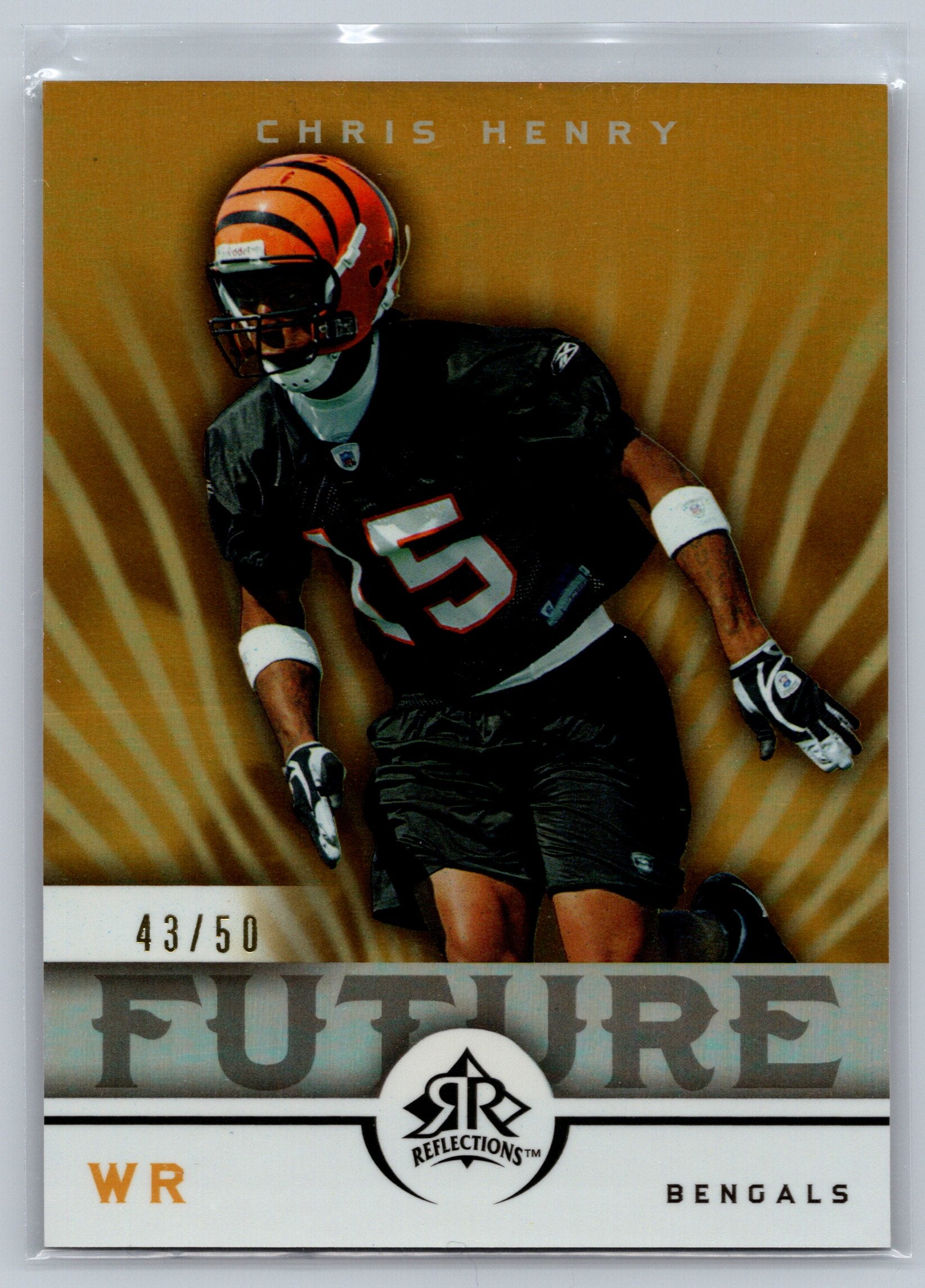 2005 Upper Deck Reflections Chris Henry Future Rookie Card /50 #230