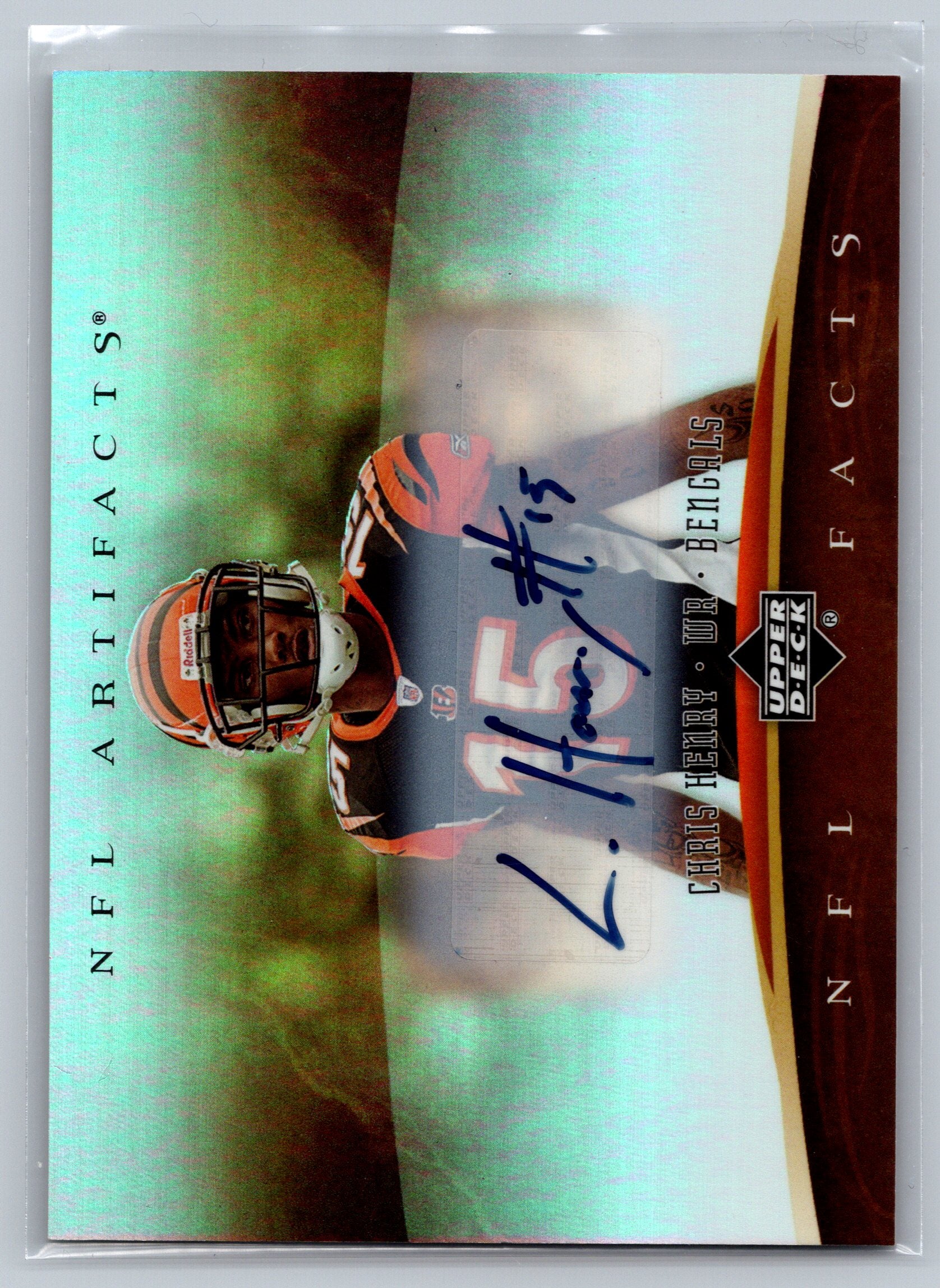 2007 Upper Deck Chris Henry NFL Artifacts Autograph #NF-CH