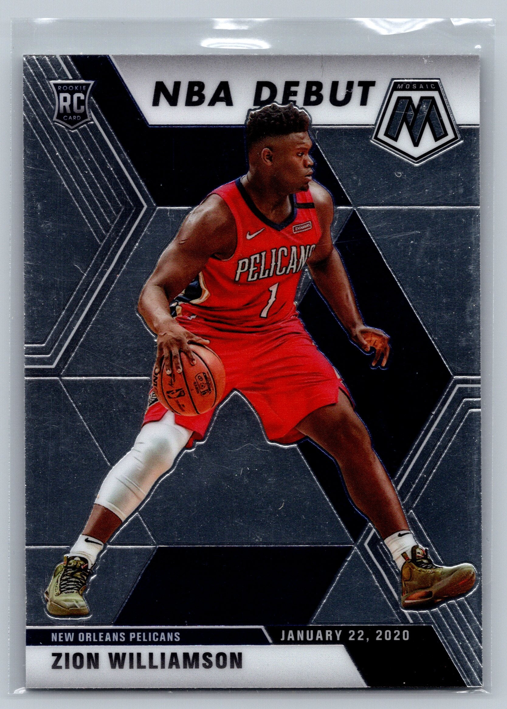 2019 Panini Mosiac Zion Williamson NBA Debut Rookie Card #269