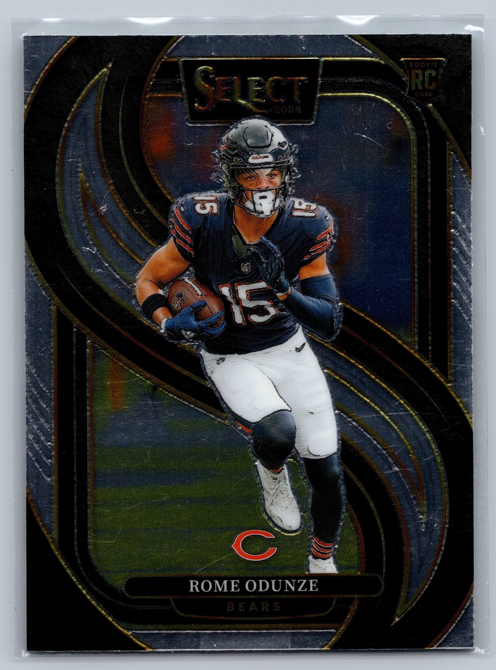 2024 Panini Select Rome Odunze Premier Level Rookie Card #136