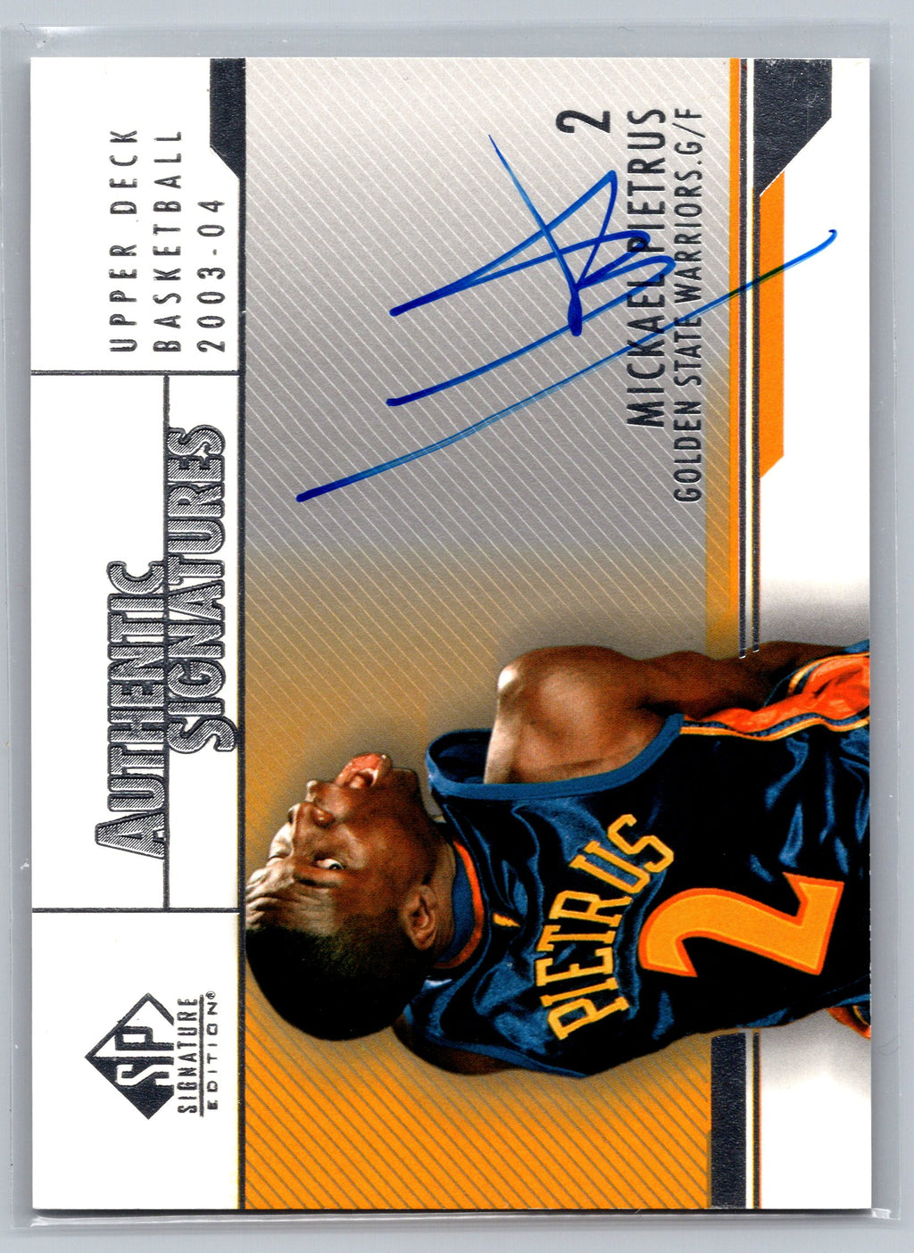2004 Upper Deck Mickael Pietrus Authentic Signatures On-Card Autograph