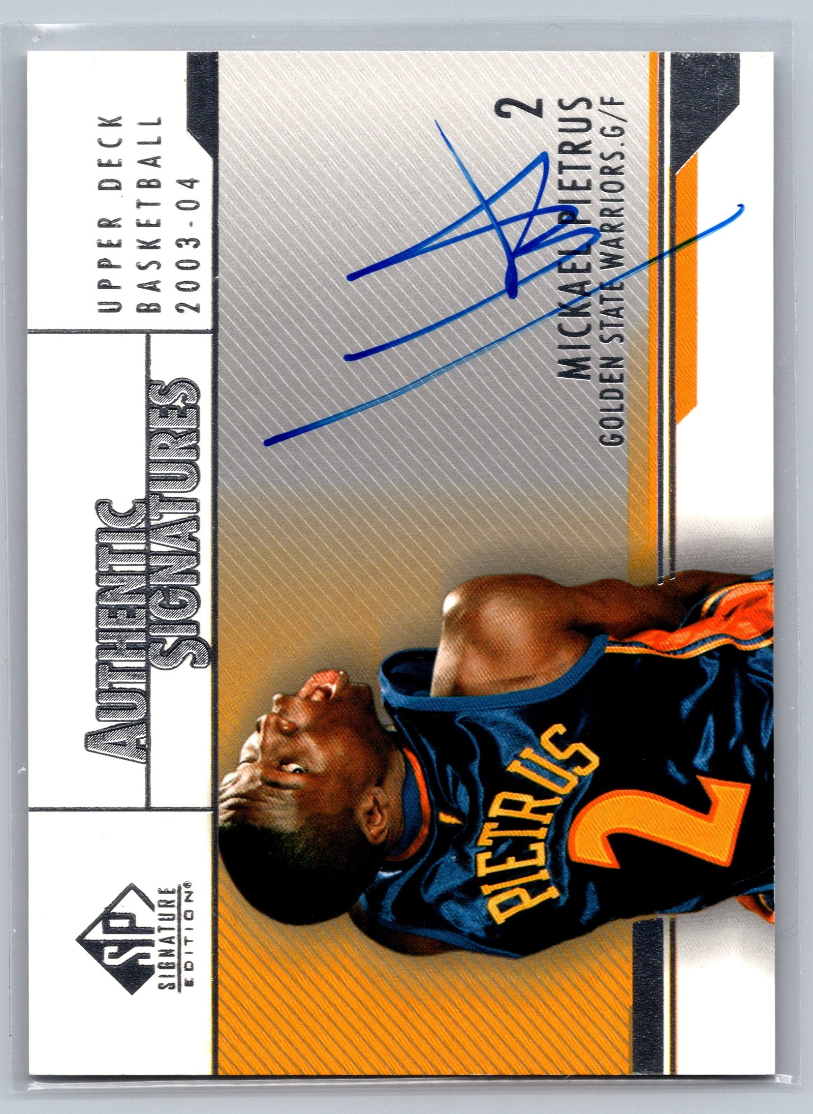 2004 Upper Deck Mickael Pietrus Authentic Signatures On-Card Autograph