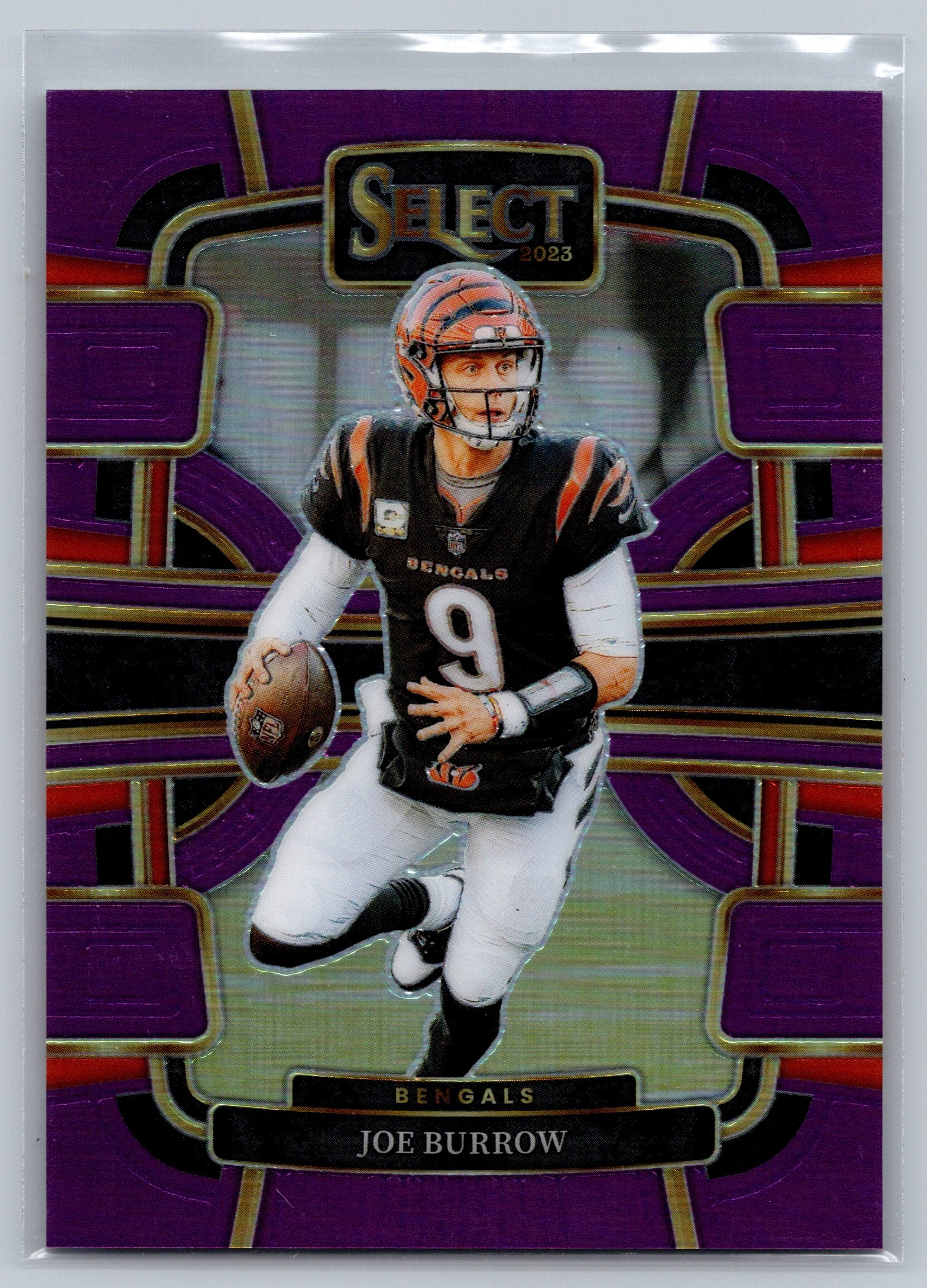 2023 Panini Select Joe Burrow Purple Concourse Level /75 #20