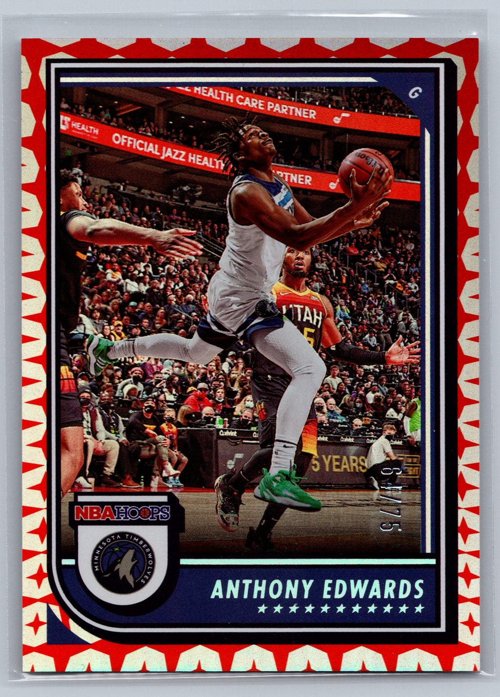2022 Panini NBA Hoops Anthony Edwards /75 #194