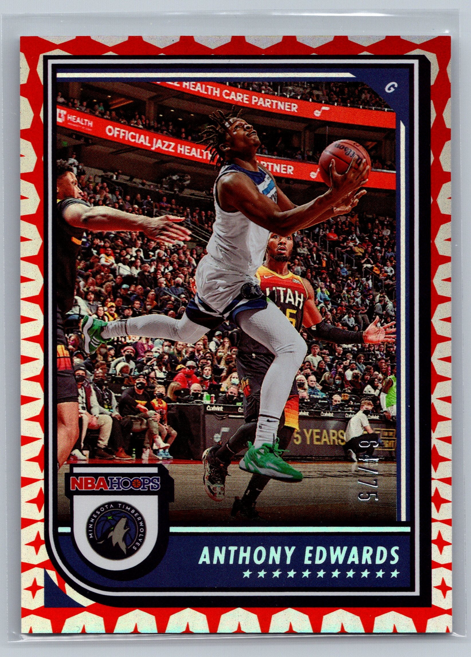2022 Panini NBA Hoops Anthony Edwards /75 #194