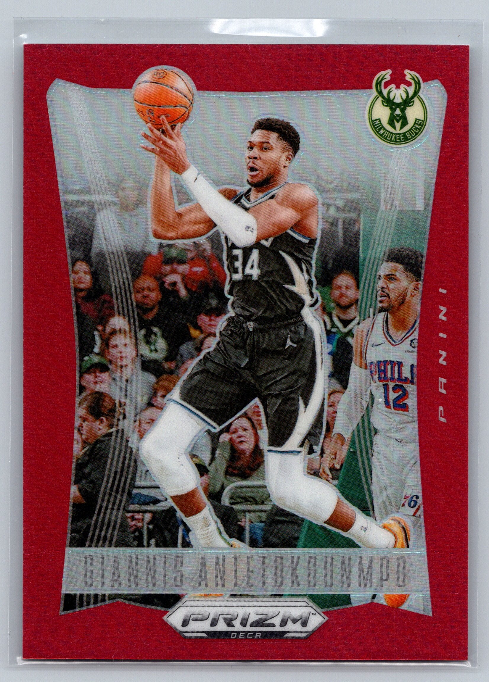 2023 Panini Prizm Deca Giannis Antetokounmpo Red /199 #120