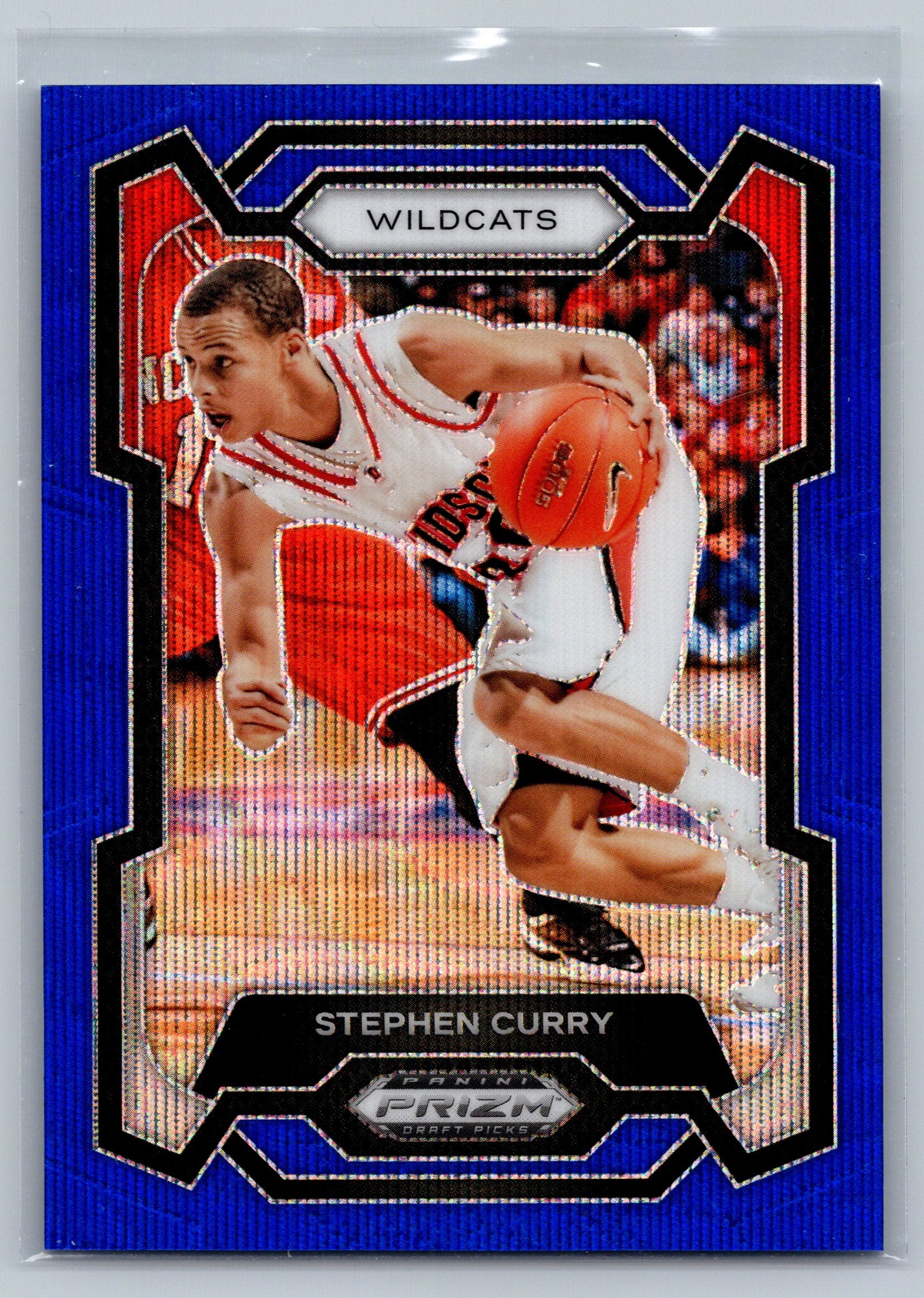 2024 Panini Prizm Draft Picks Stephen Curry Blue Wave /249 #77